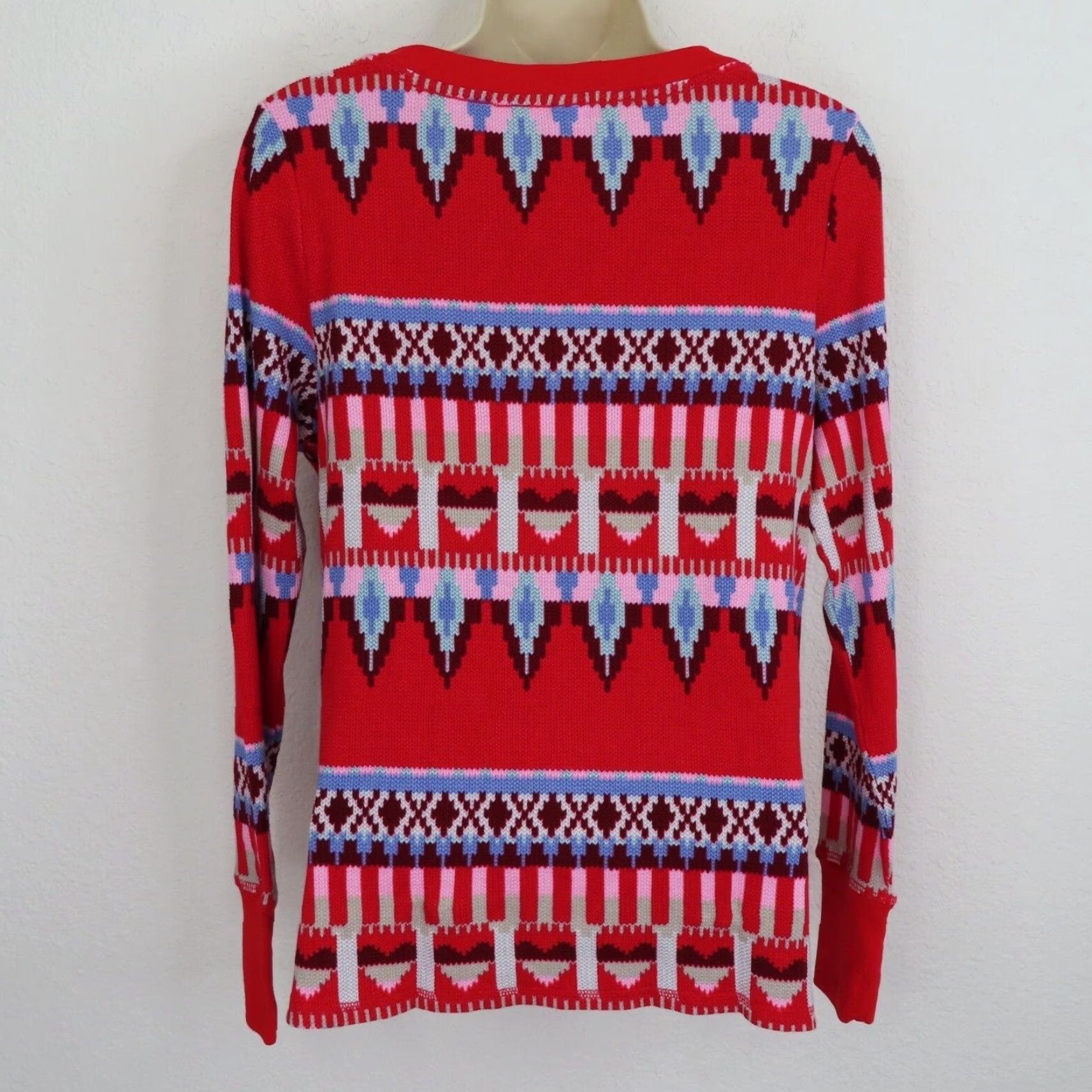 Victoria's Secret Victoria's Secret Womens Small Nordic Waffle Thermal Long Sleeve Shirt Christmas Red XS S? Size S / US 4 / IT 40 - 6 Thumbnail