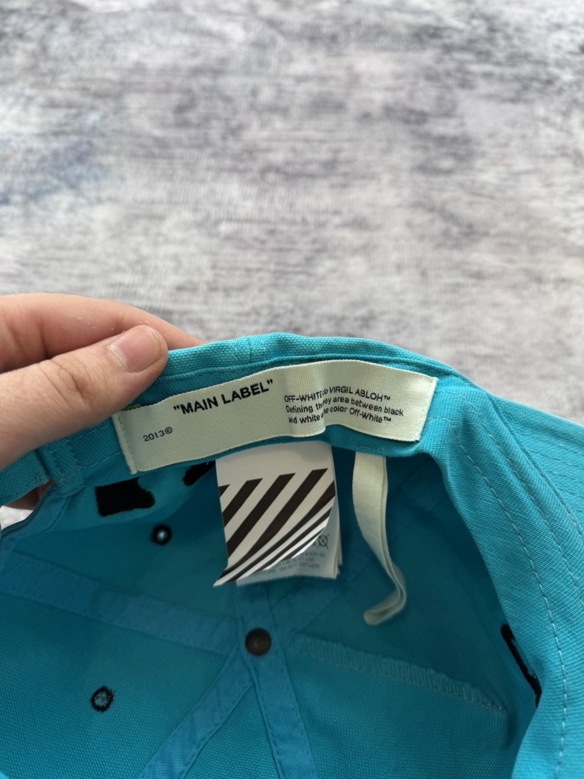 Off-White Off-White Wavy Line Logo 5 Cap Size ONE SIZE - 3 Thumbnail