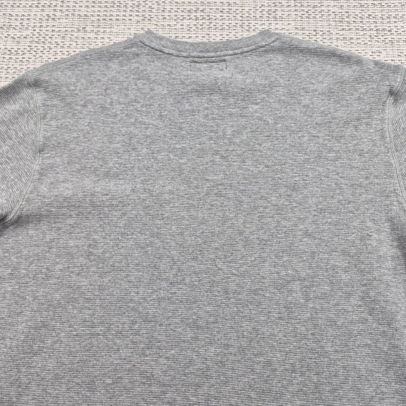 Polo Ralph Lauren Polo Ralph Lauren Shirt Mens XL Gray Waffle Knit Long Sleeve Crewneck Logo Tee Size US XL / EU 56 / 4 - 7 Thumbnail