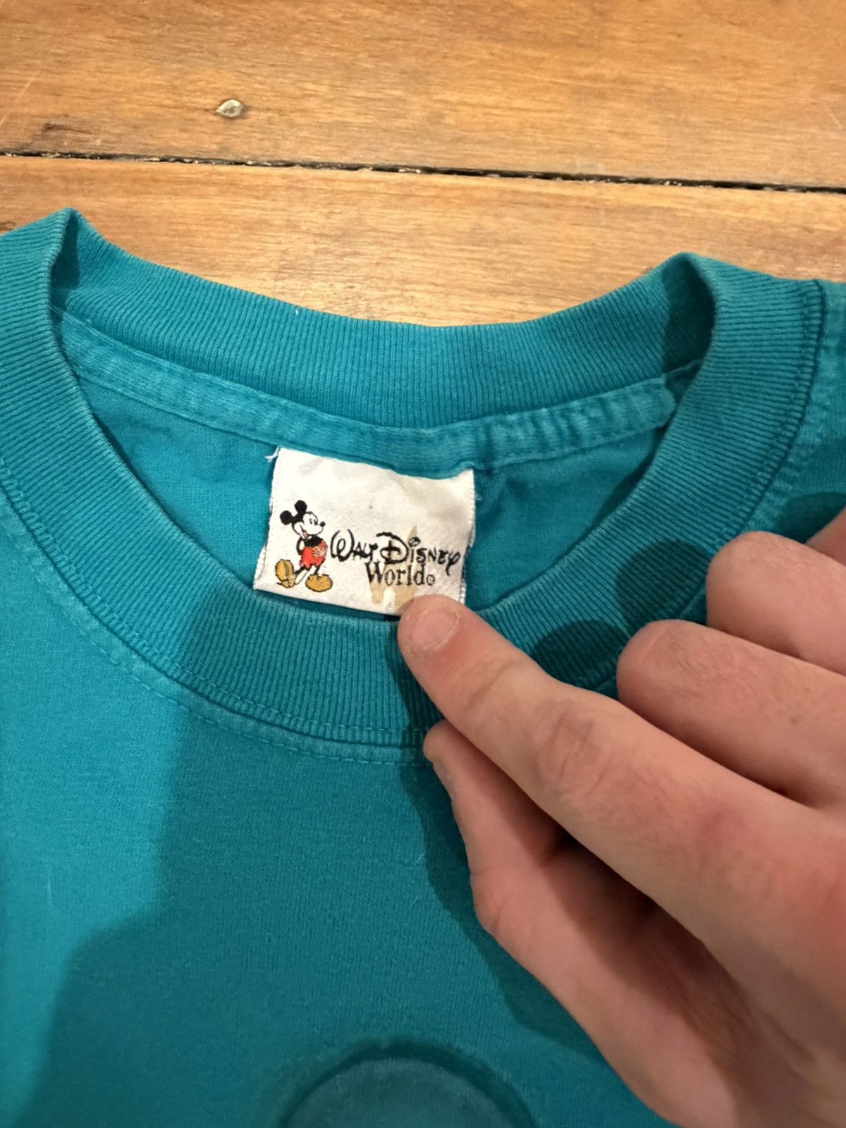 Disney Vintage Disney mickey mouse puff print teal tee Size US L / EU 52-54 / 3 - 2 Thumbnail