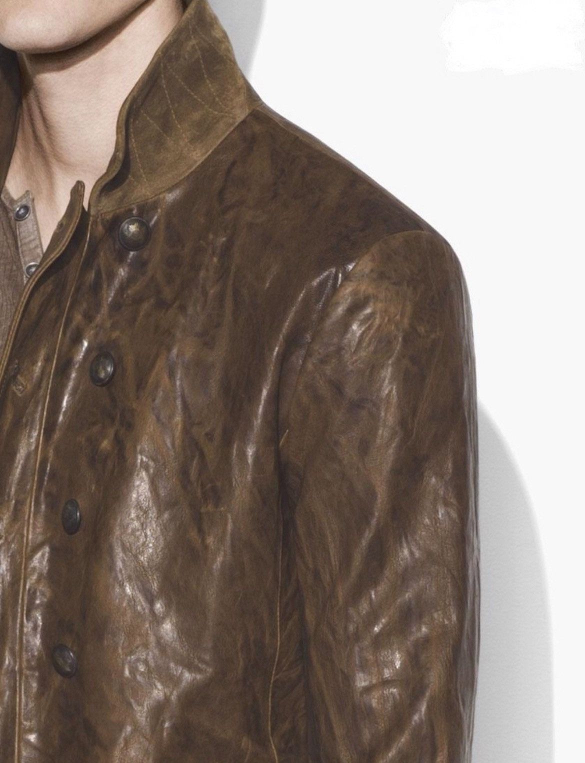 John Varvatos Burnished Double Breasted Coat EU 54 USA 44 Size US L / EU 52-54 / 3 - 3 Thumbnail