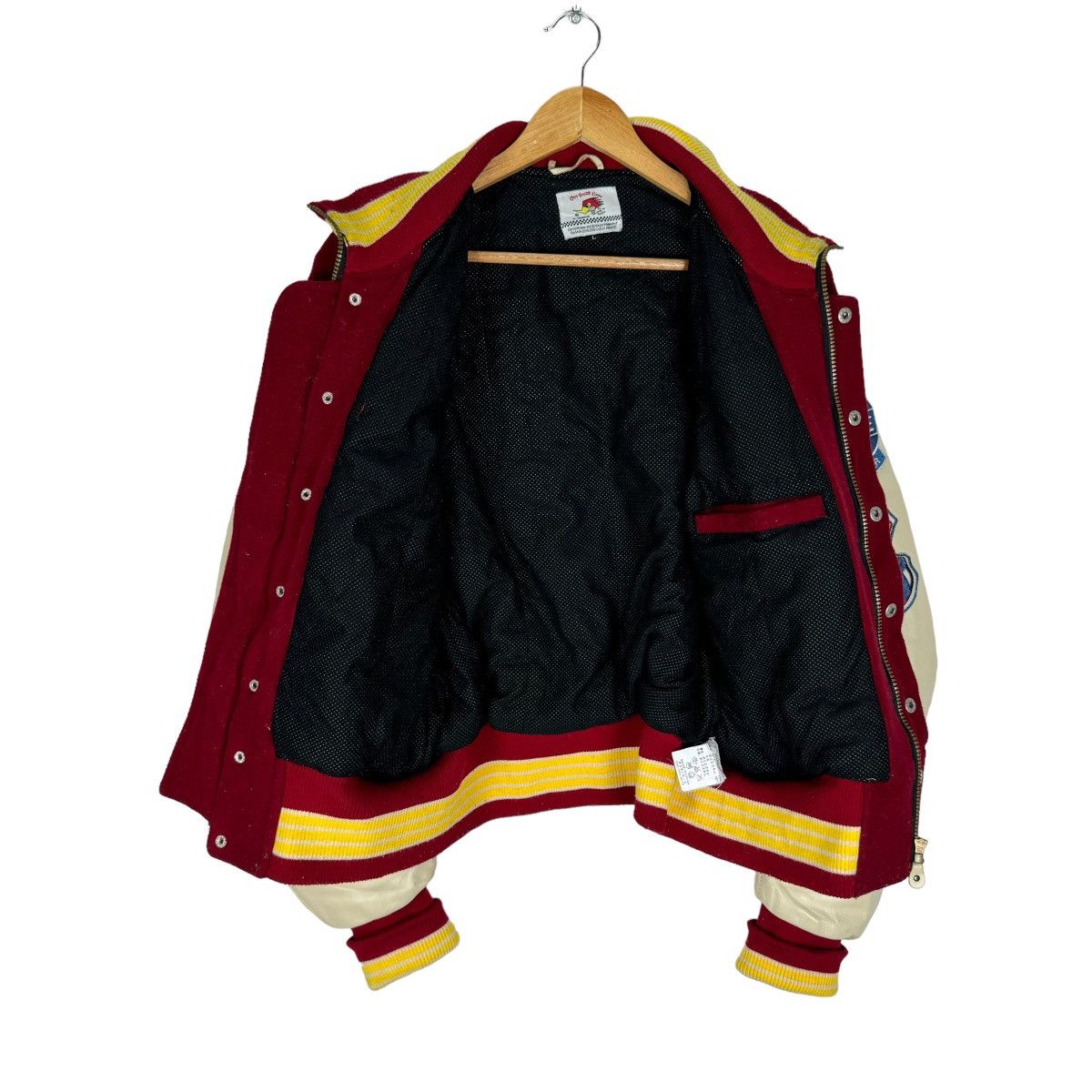Sports Specialties ☀️CLAYSMITH MOONEYES FW2006 COWHIDE LEATHER VARSITY JACKET Size US L / EU 52-54 / 3 - 11 Thumbnail