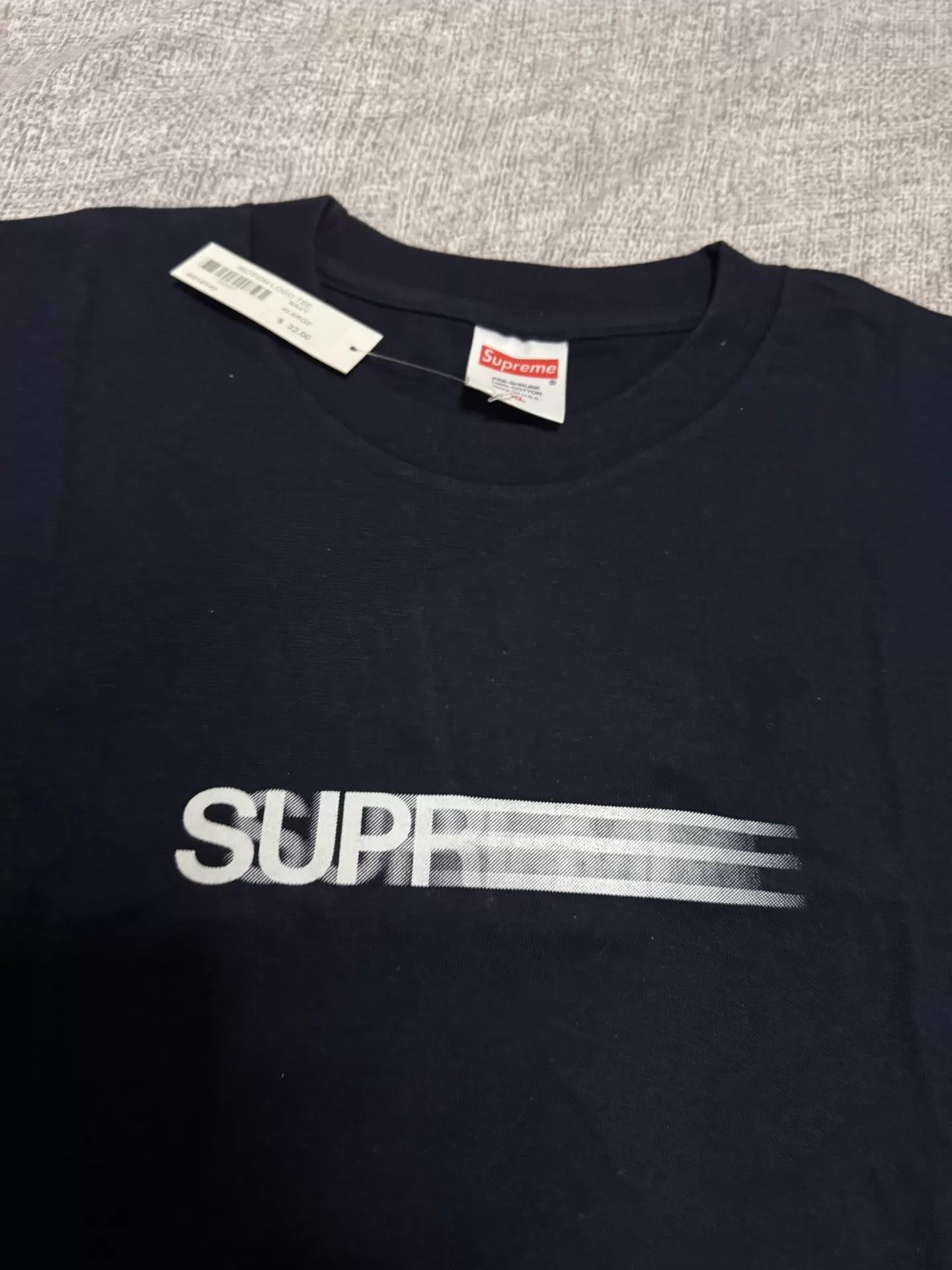 Supreme Supreme 16ss Motion Logo Phantom Tee Navy XL 16 OG Size US XL / EU 56 / 4 - 4 Thumbnail