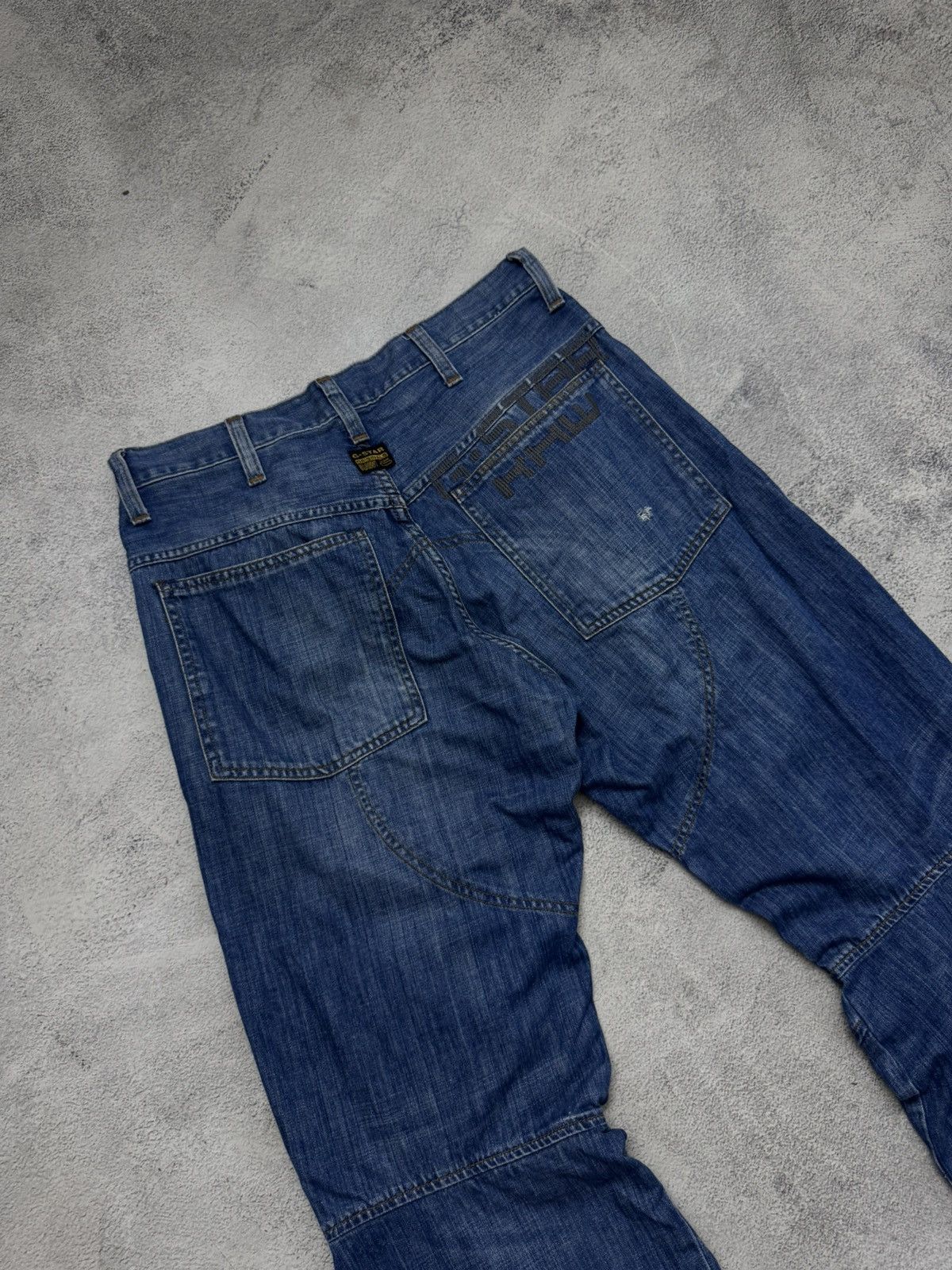 G-Star Vintage Y2k G Star Raw Big Logo Denim Jeans 00’s Size US 32 / EU 48 - 7 Thumbnail