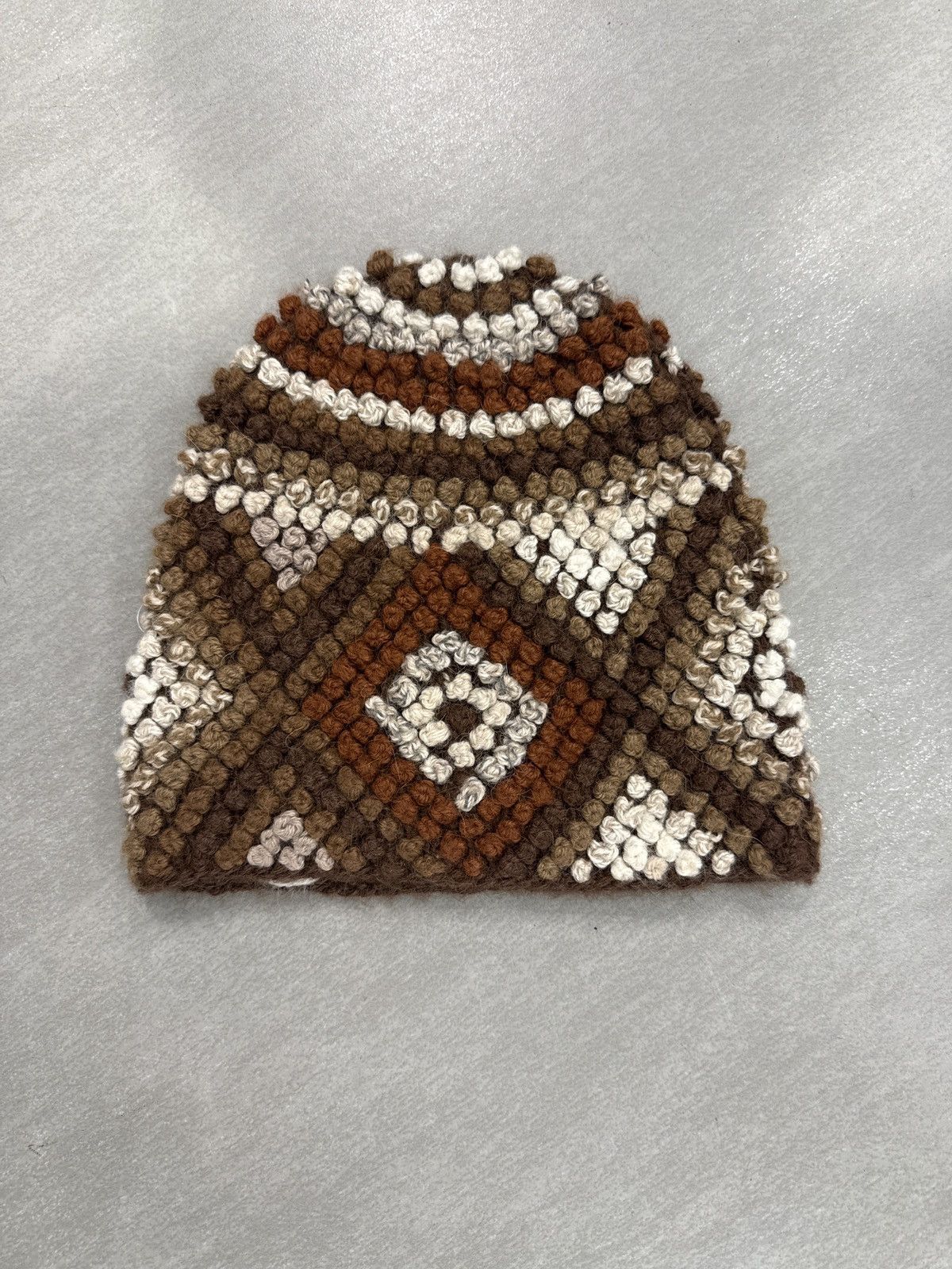 Supreme Supreme Textured Knit Beanie Brown FW25 Size ONE SIZE - 2 Thumbnail