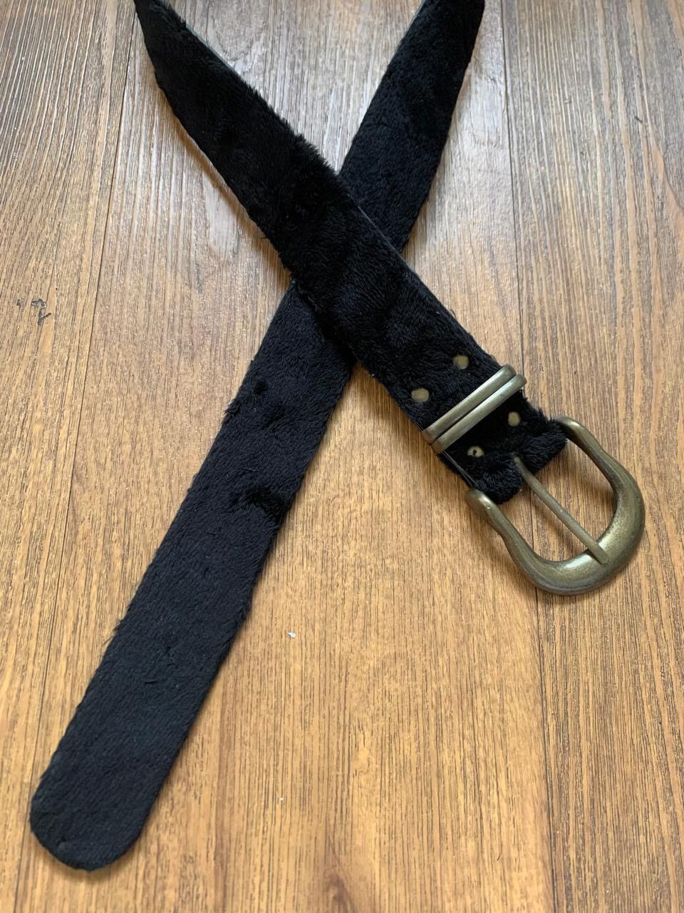 If Six Was Nine Black fur belt Size ONE SIZE - 2 Thumbnail