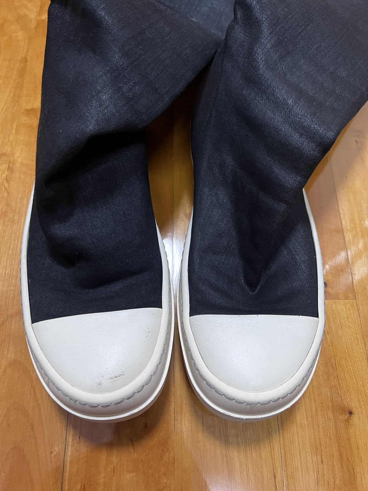 Rick Owens Drkshdw Rick owens waxed thigh high stocking ramones Size US 5.5 / IT 35.5 - 2 Thumbnail