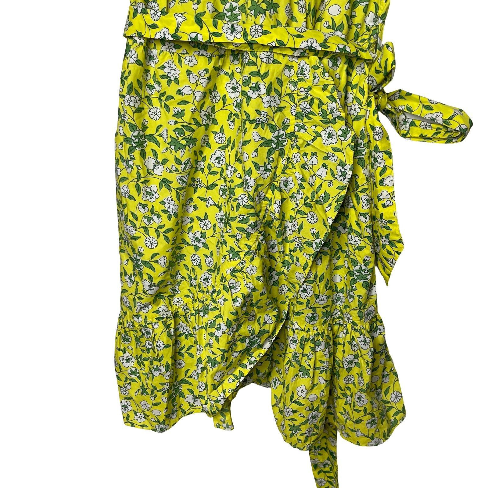 Banjanan Banjanan Audrey Mini Floral Cotton Dress Yellow Womens L Size L / US 10 / IT 46 - 7 Thumbnail
