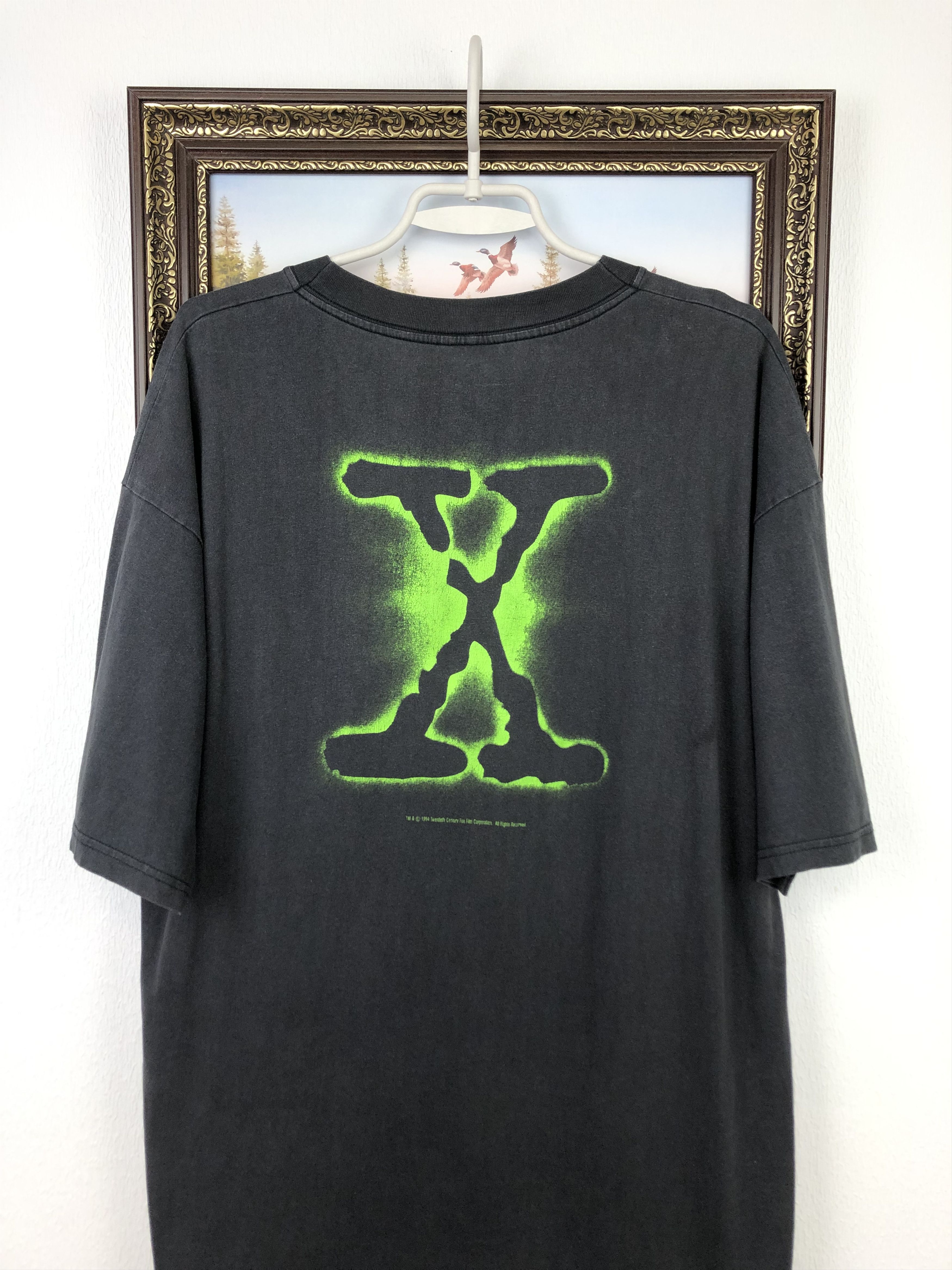 Vintage Vintage 90's The X Files TV Promo Movie Shirt Over Print Tee Size US XL / EU 56 / 4 - 2 Thumbnail