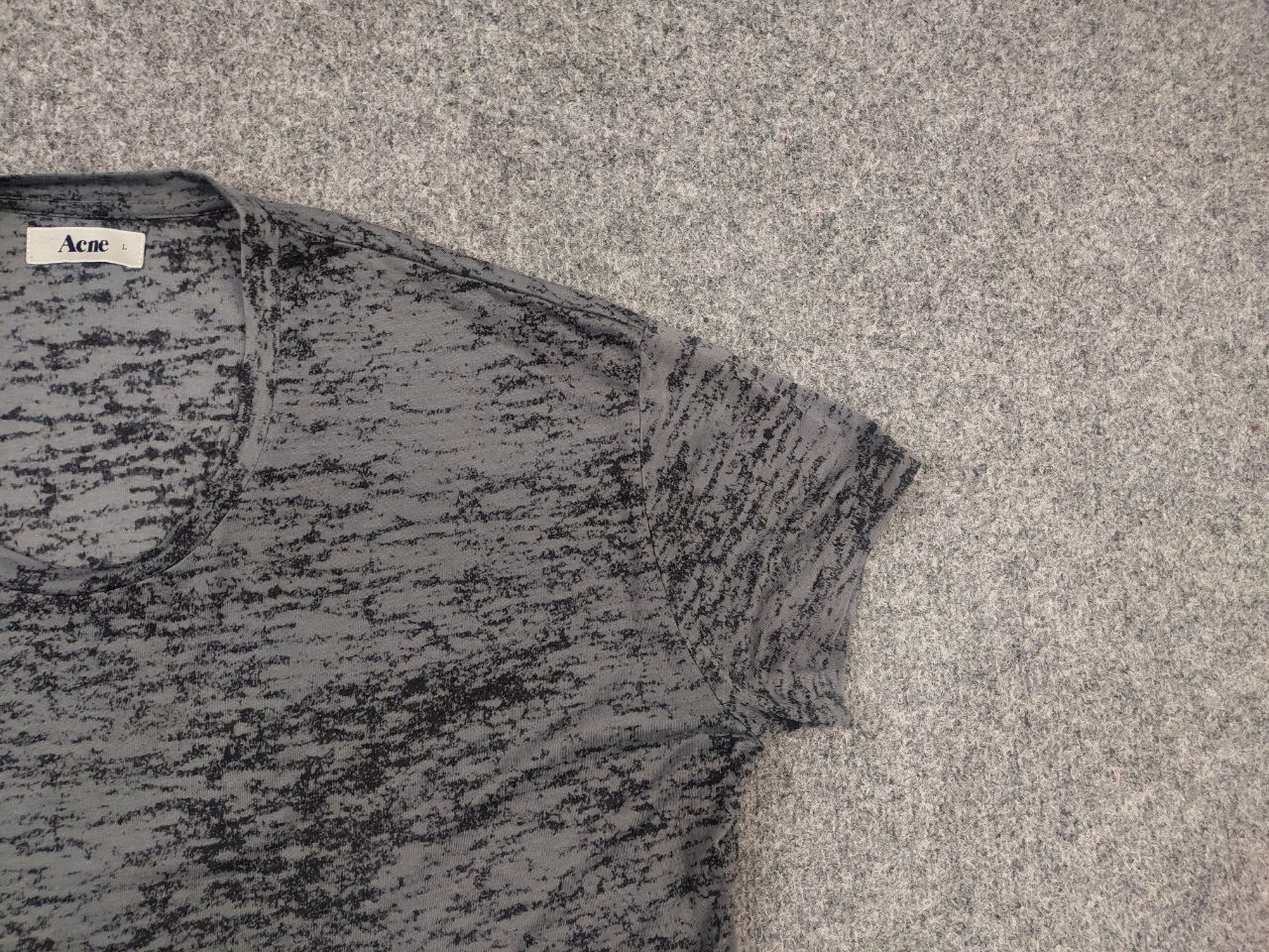 Acne Studios Vintage AW10 Acne Studio Bay Burnout T-shirt graphite Gray Size US L / EU 52-54 / 3 - 7 Thumbnail