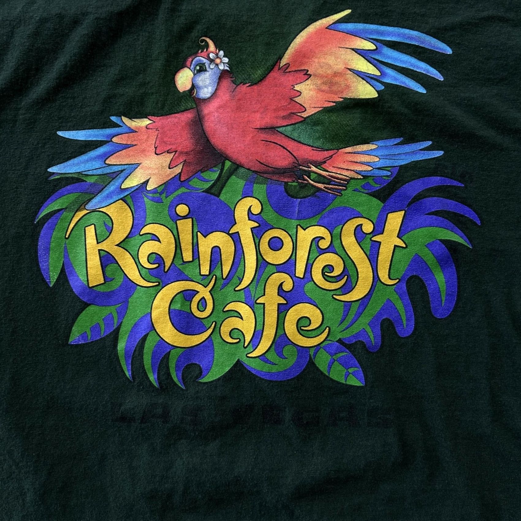 Vintage VINTAGE Rainforest Cafe Shirt Mens Large Green Parrot Graphic Tee T-Shirt Size US L / EU 52-54 / 3 - 2 Thumbnail