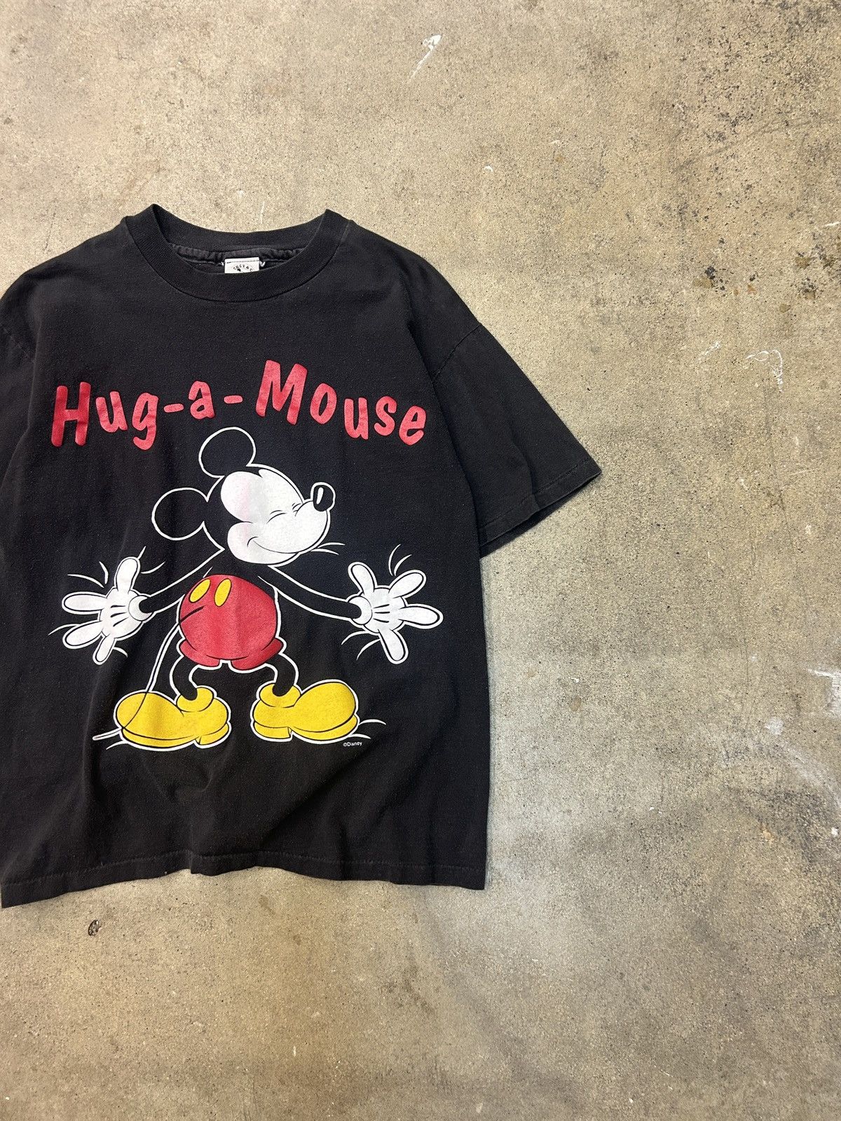 Disney × Vintage 90s Vintage Disney Mickey Mouse Hug A Mouse Tee S/M Size US M / EU 48-50 / 2 - 2 Thumbnail