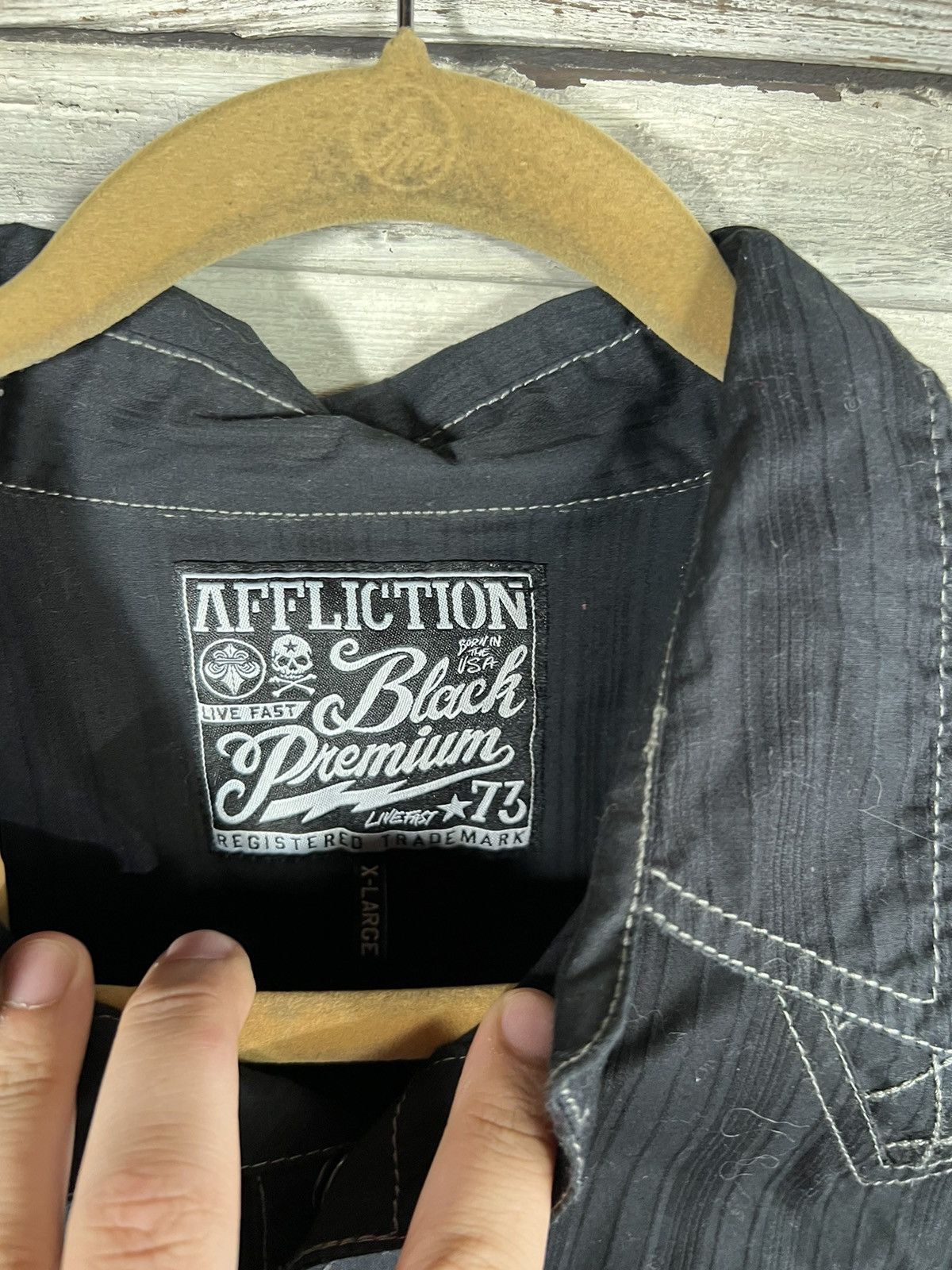 Affliction × Vintage Affliction Button Up Shirt Size US XL / EU 56 / 4 - 5 Thumbnail