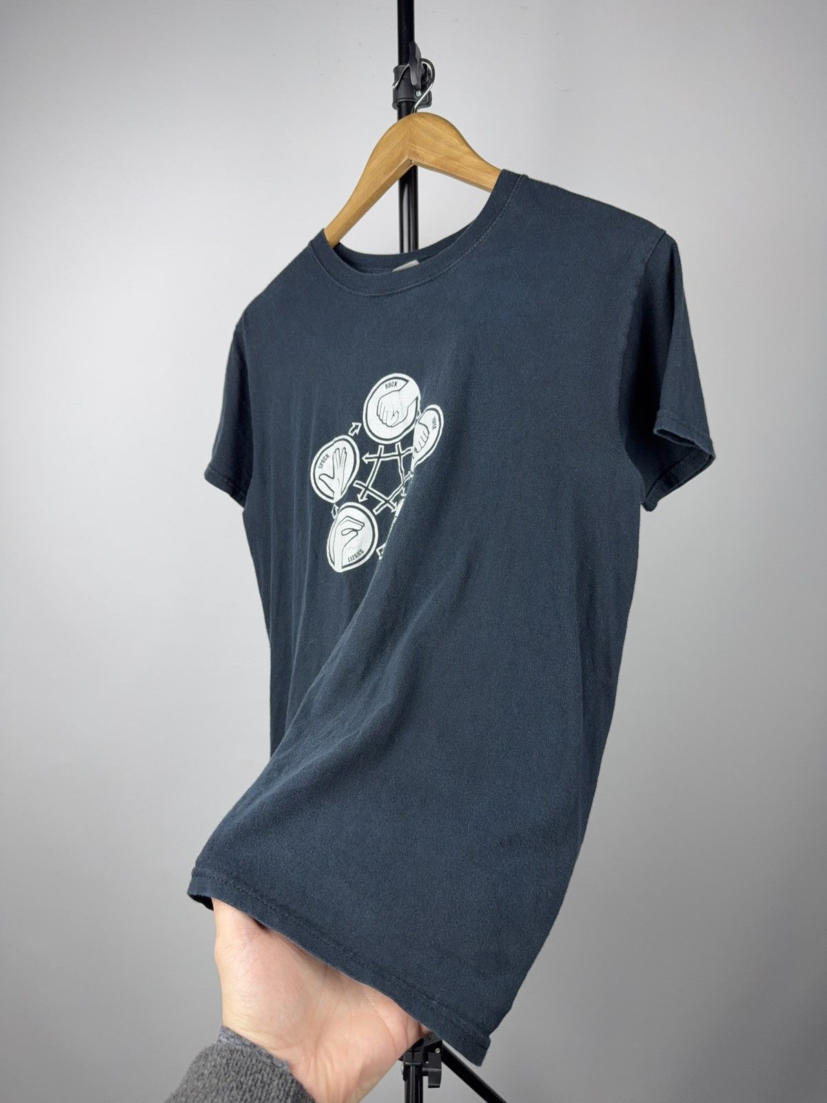 Vintage Rock Paper Scissors Lizard Spock Big Bang Theory Geek Tee Size US M / EU 48-50 / 2 - 2 Thumbnail