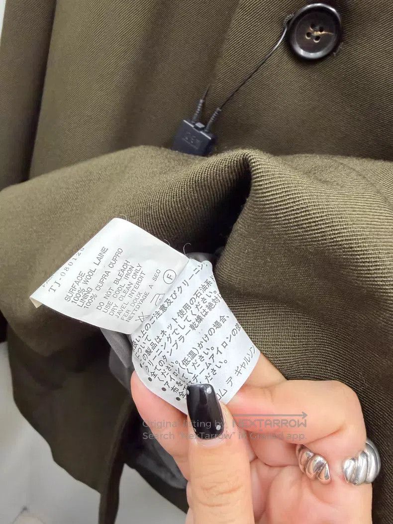 Comme des Garcons Comme des Garcons size F Olive Green Wool Jacket Size S / US 4 / IT 40 - 4 Thumbnail