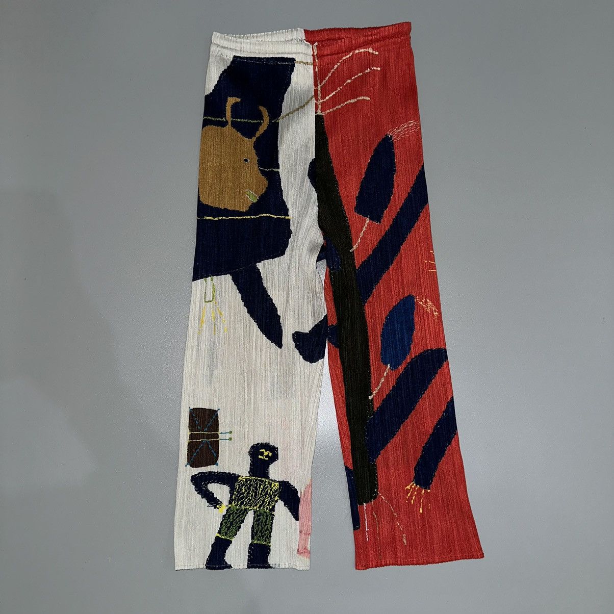 SS99 Pleats Please Creatures animal pants