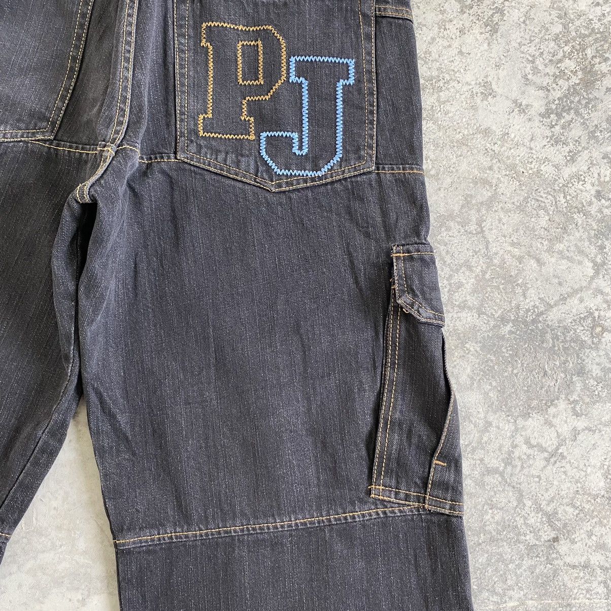 Japanese Brand 2000’s Y2K PJ’S Surf Japan Cargo Baggy Vintage Denim Jeans Size US 32 / EU 48 - 21 Thumbnail