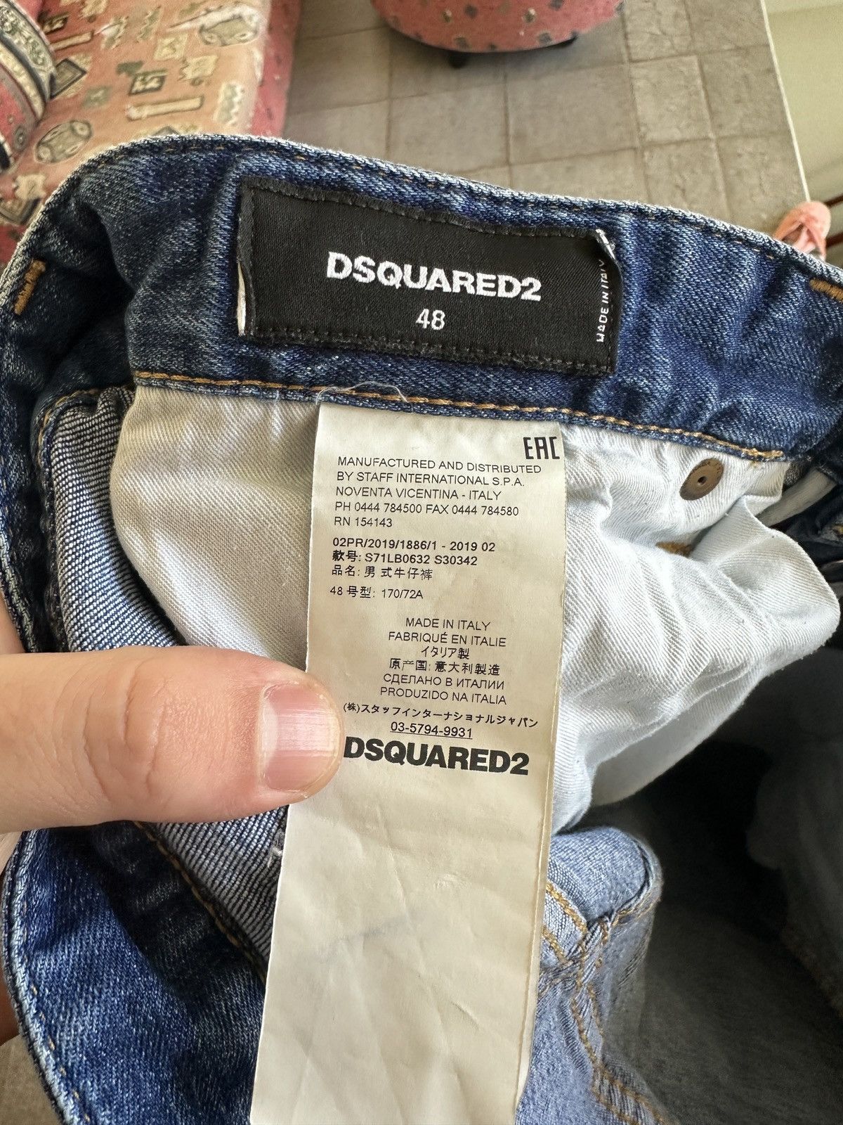 Dsquared2 Dsquared 2 Blue Slim Denim Jeans Pants Size 48 Size US 32 / EU 48 - 7 Thumbnail