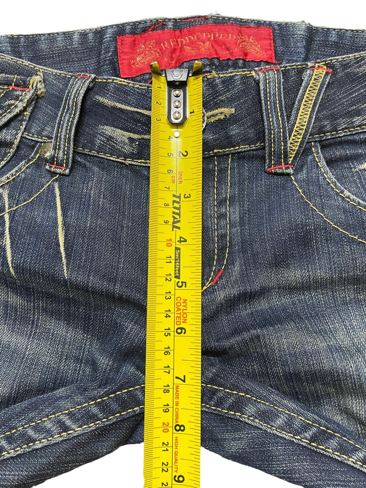 Who Decides War Vintage Japanese Brand Faded Wash Clawmark Flared Jeans Size US 31 - 14 Thumbnail