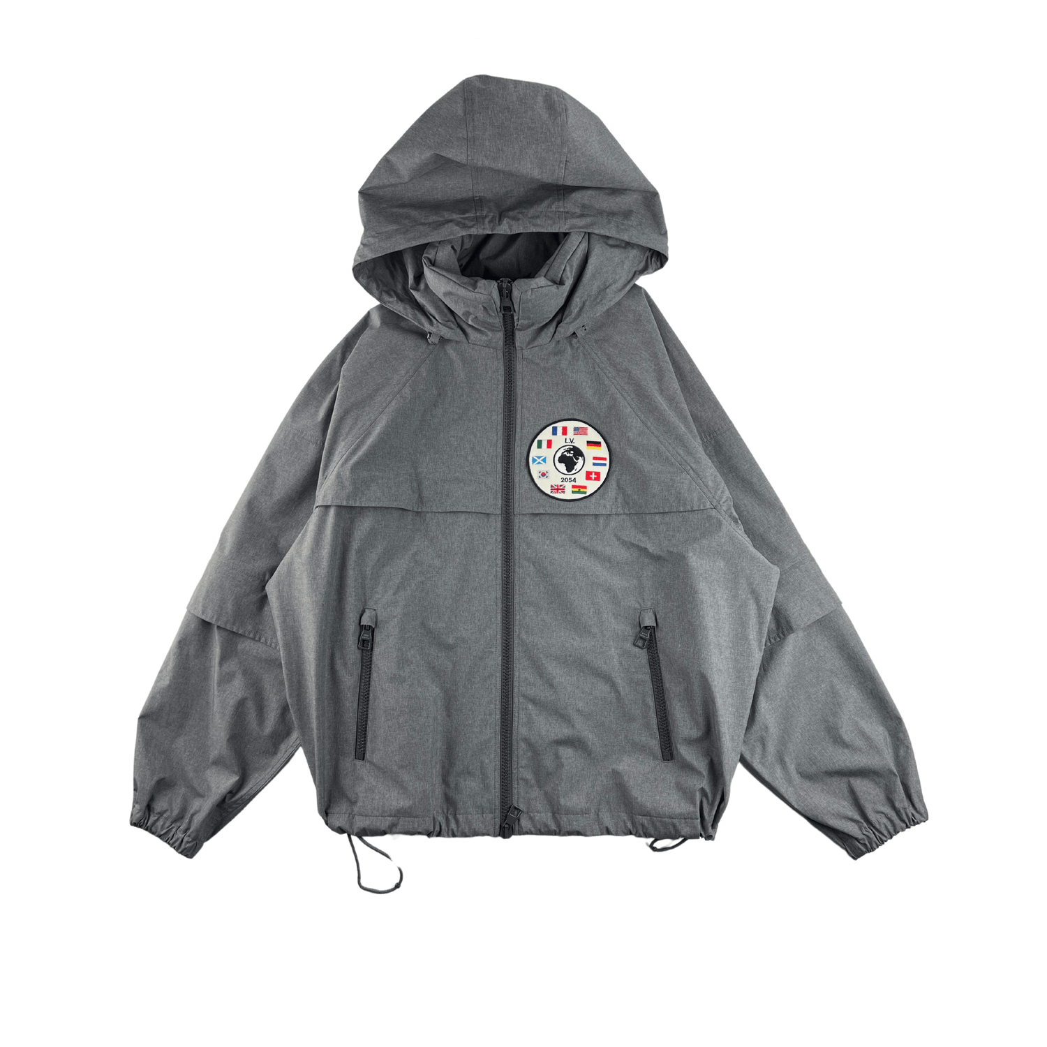 Louis Vuitton Louis Vuitton Grey Flag Windbreaker Jacket Size US L / EU 52-54 / 3 - 2 Thumbnail