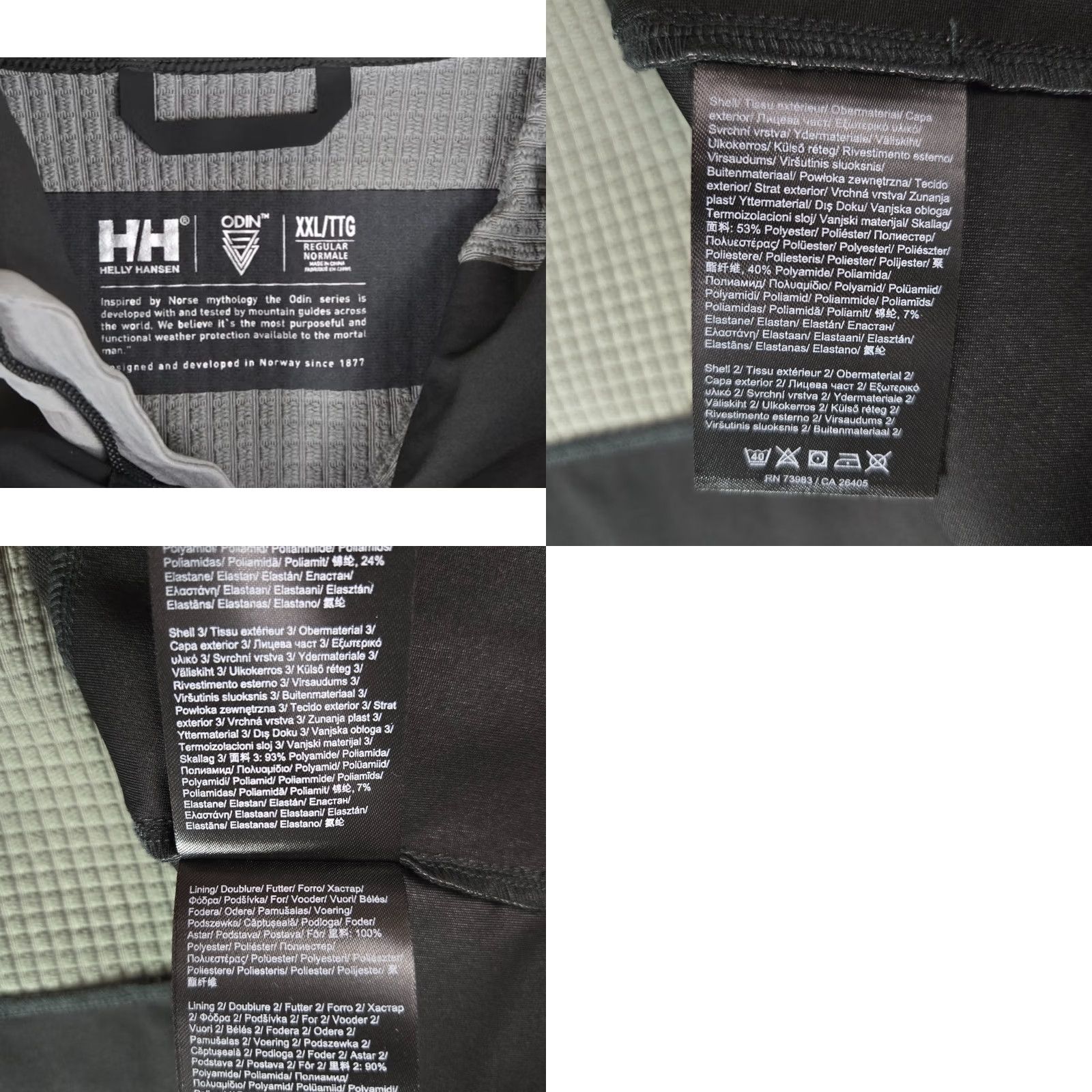 Helly Hansen Helly Hansen Jacket Mens 2XL Hooded Softshell RECCO Grid Fleece Lined Black Winter Ski Jacket Size US XXL / EU 58 / 5 - 11 Thumbnail