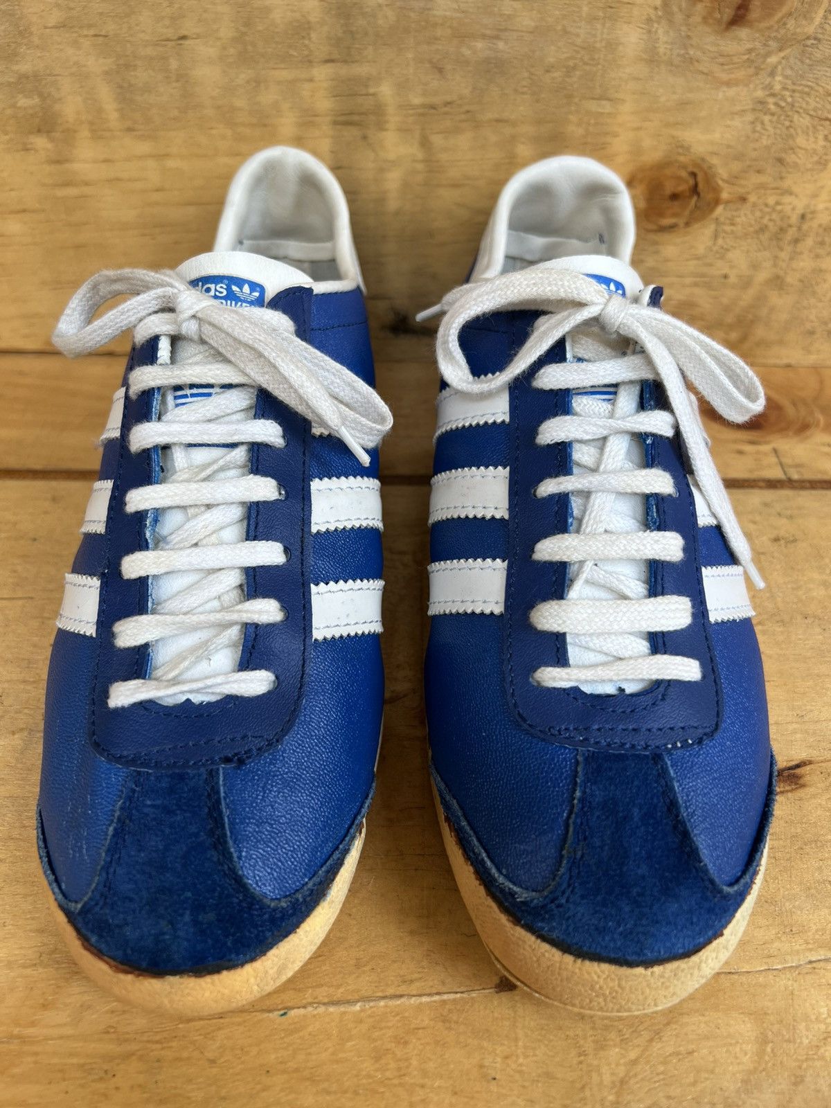 Adidas × Vintage VTG ADIDAS BLUE STRIKE MADE IN FRANCE SNEAKERS Size US 7 / EU 40 - 2 Thumbnail