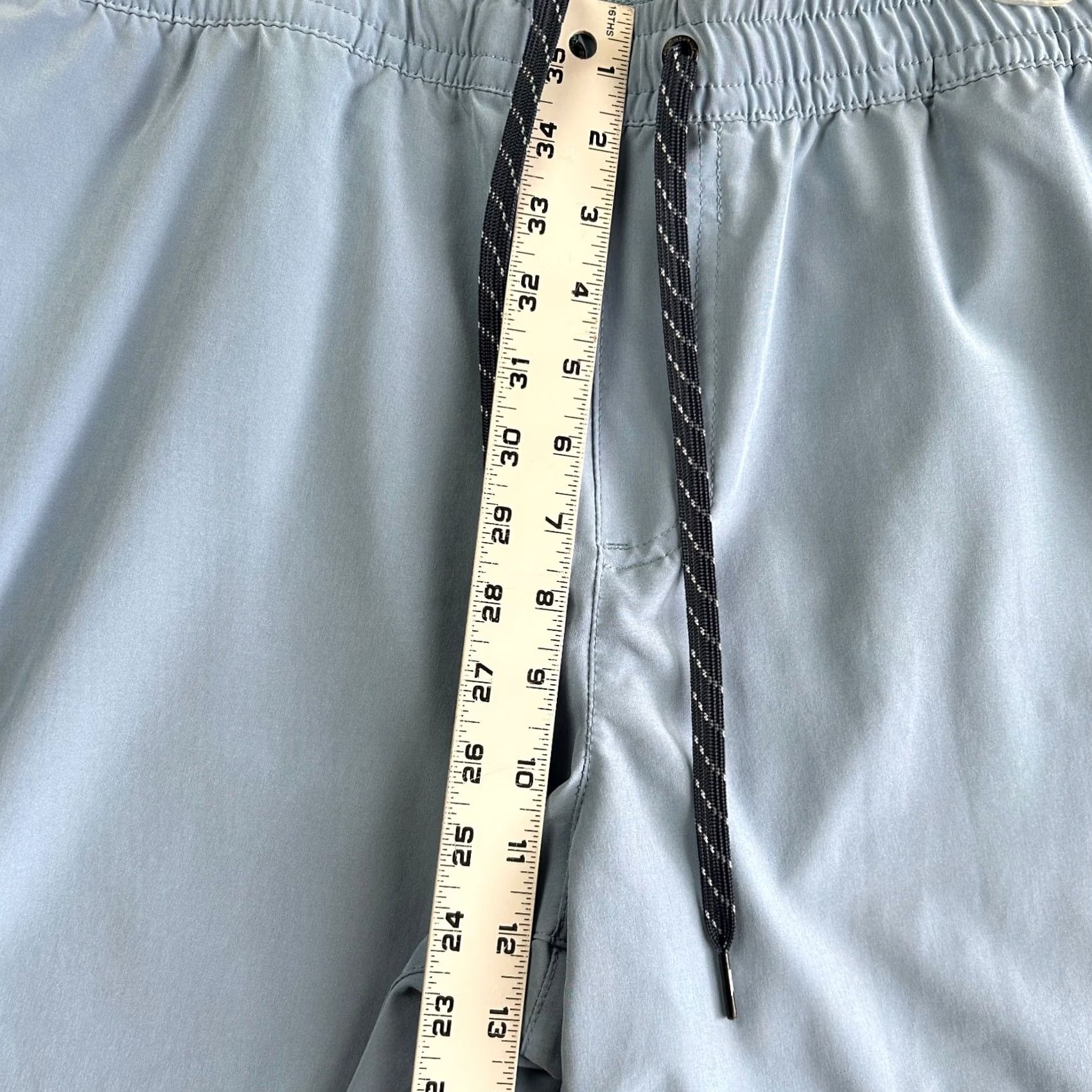 Quiksilver Quiksilver Cargo Shorts XL Elastic Waist Drawstring Powder Blue Cargo Size US 36 / EU 52 - 7 Thumbnail