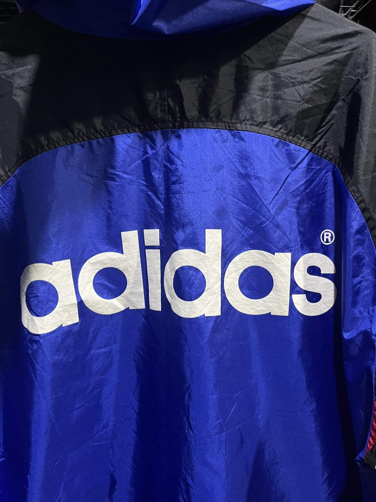 Adidas Adidas Football Windbreaker Hoodie 90s Size US L / EU 52-54 / 3 - 4 Thumbnail