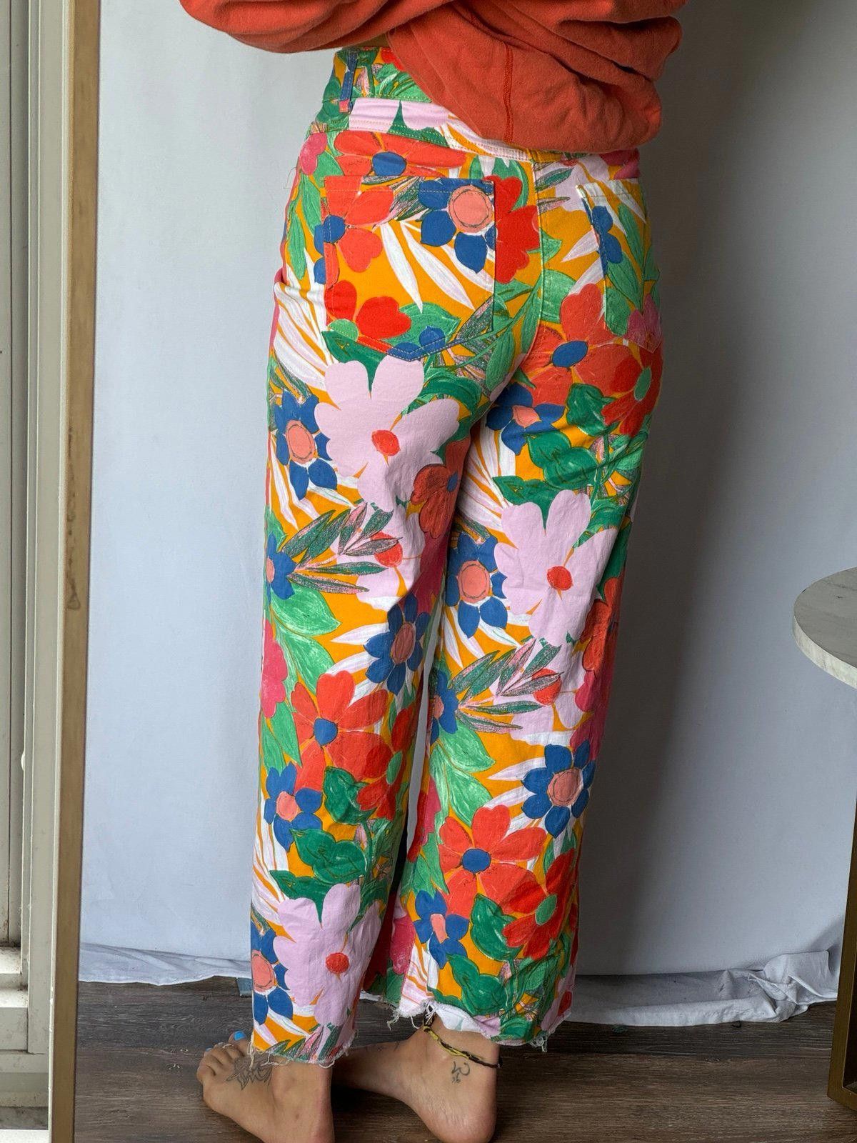 Designer Gianni Binni flower pants Size 32" / US 10 / IT 46 - 4 Thumbnail