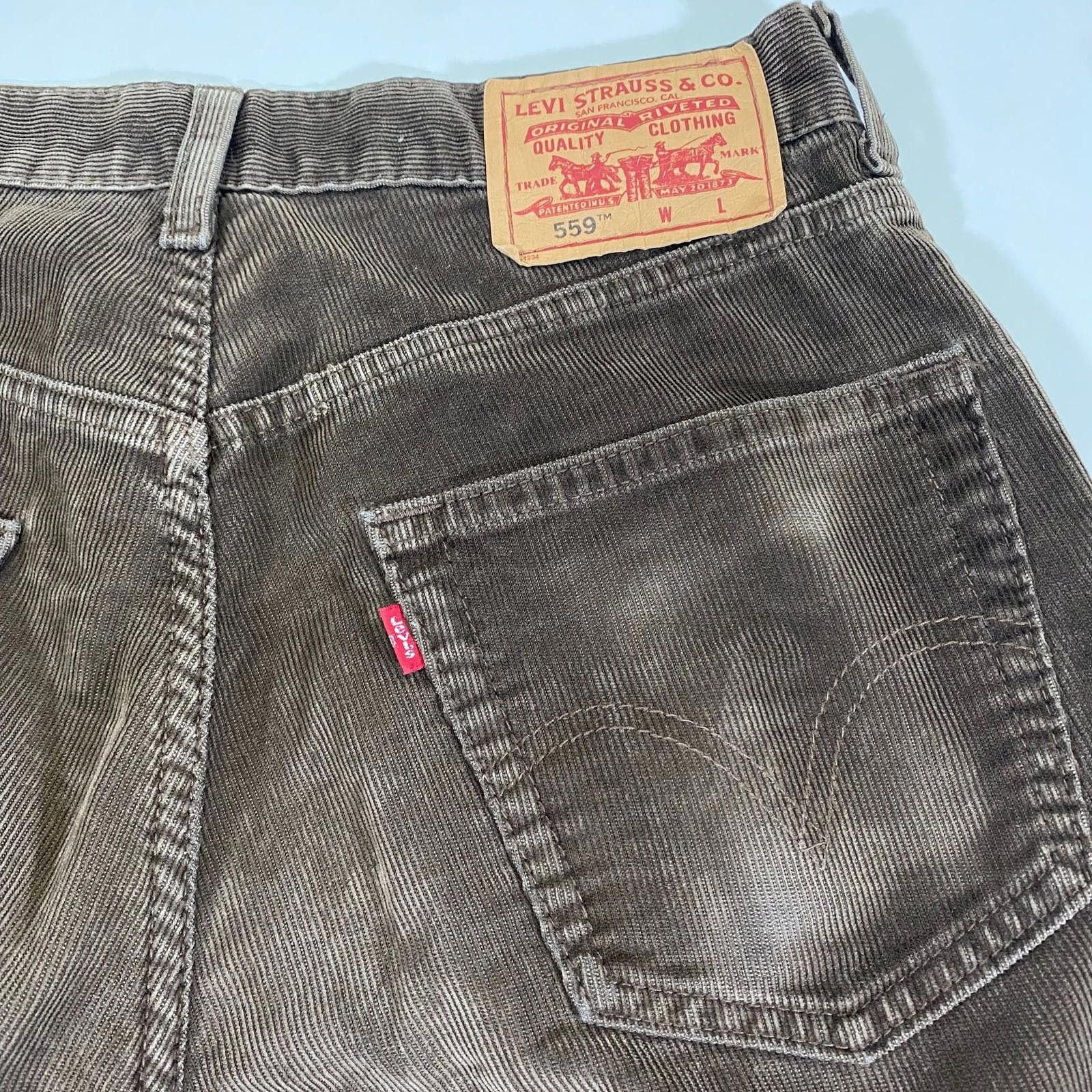 Levi's Levi's 551 Corduroy Brown Pants Size US 30 / EU 46 - 2 Thumbnail