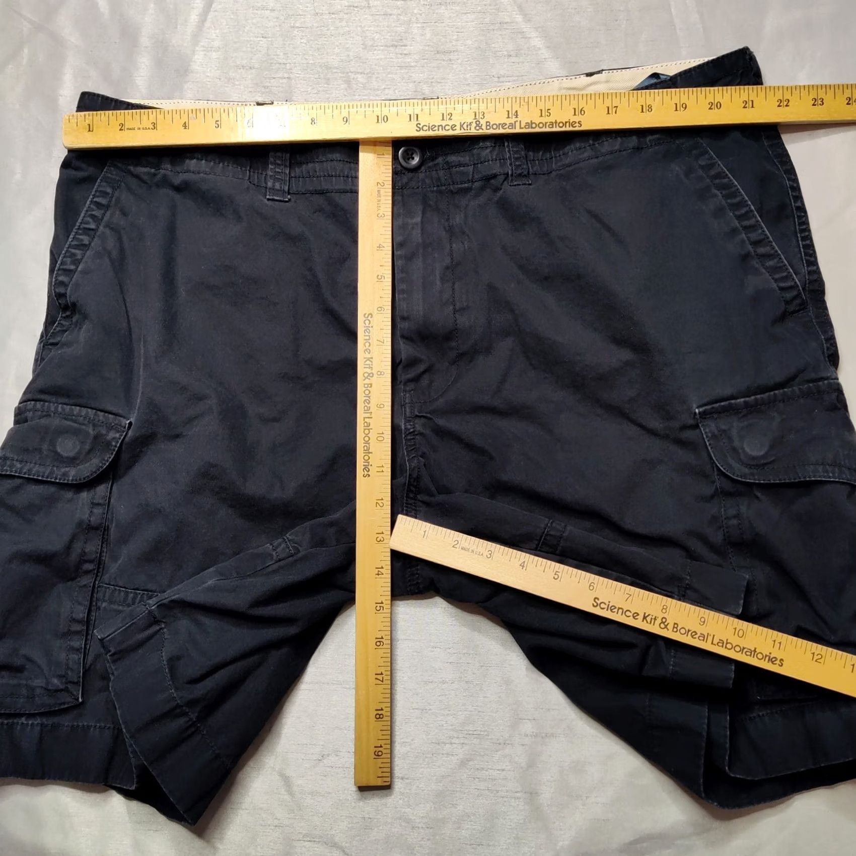 Tommy Hilfiger TOMMY HILFIGER Cargo Shorts Black Cotton 10" Heavyweight Men 42 Size US 42 / EU 58 - 5 Thumbnail