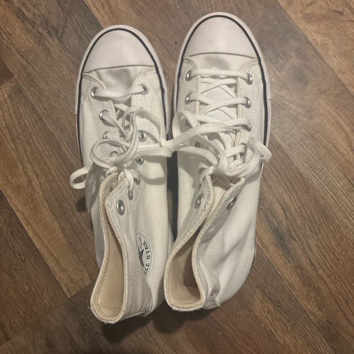 Converse White Converse High Top Platform Size US 10 / IT 40 - 1 Thumbnail