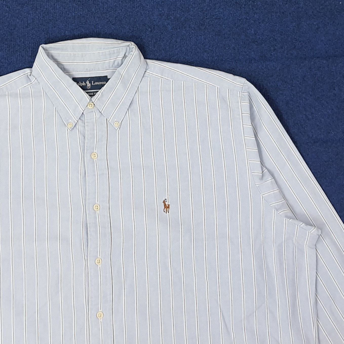 Ralph Lauren Vintage Ralph Lauren Classic Striped Button Up Shirt C259N75 Size US XXL / EU 58 / 5 - 2 Thumbnail