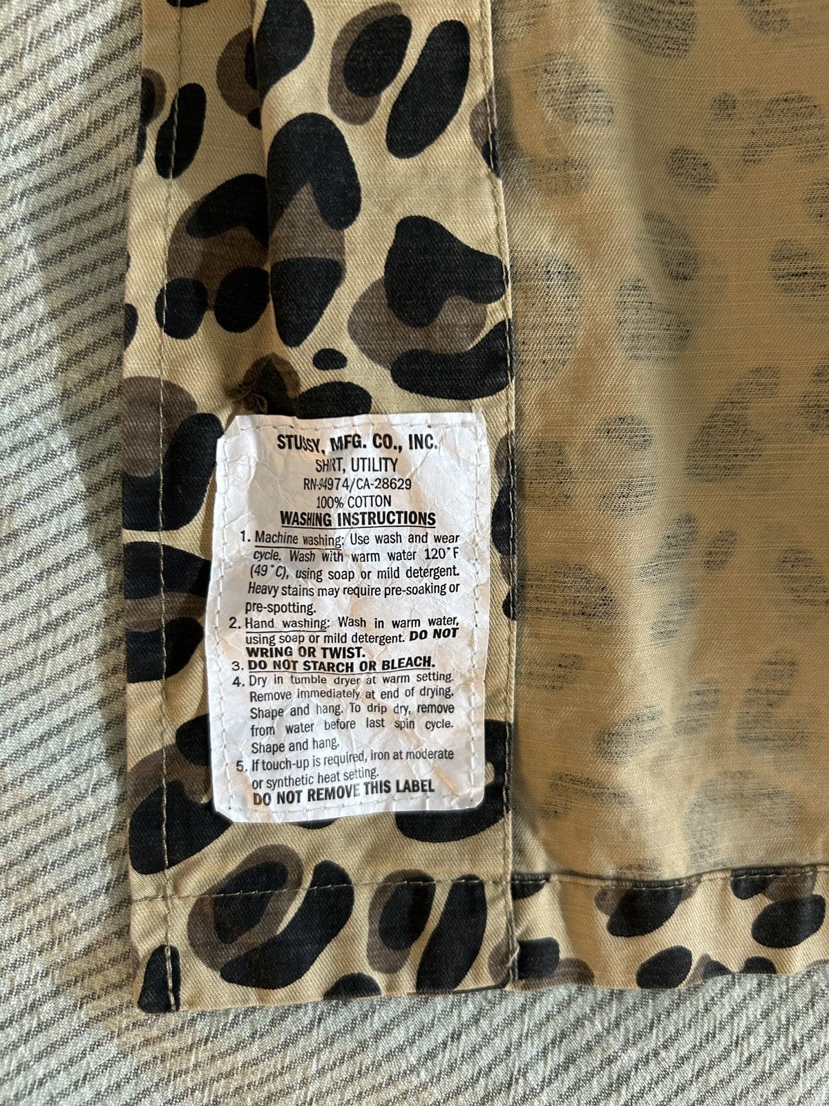 Stussy Stussy Cheetah Print Shirt - Hold Di Medz Size US S / EU 44-46 / 1 - 5 Thumbnail