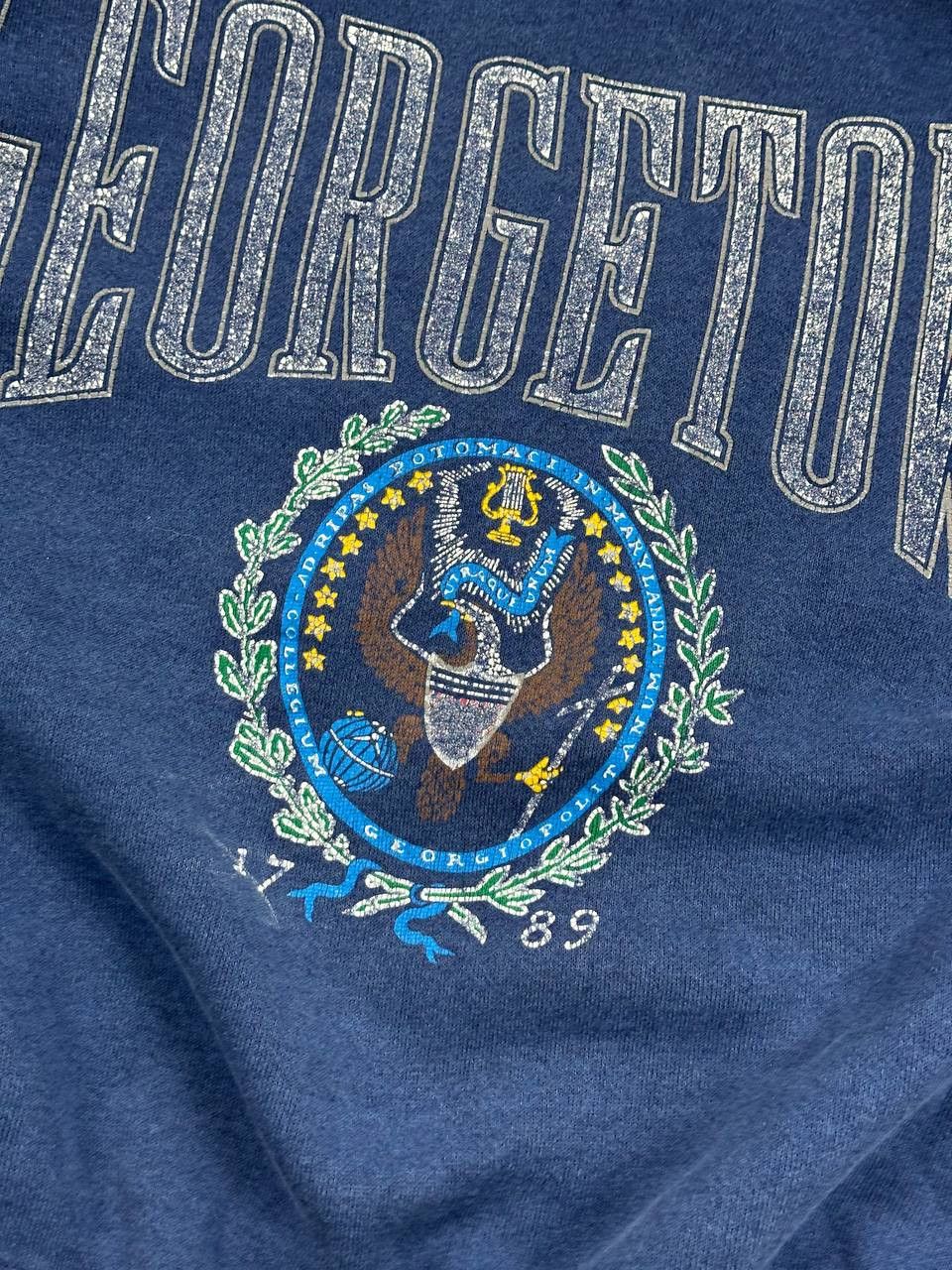 Vintage Vintage 80s Georgetown Hoyas Sweatshirt Made In USA Size US M / EU 48-50 / 2 - 9 Thumbnail