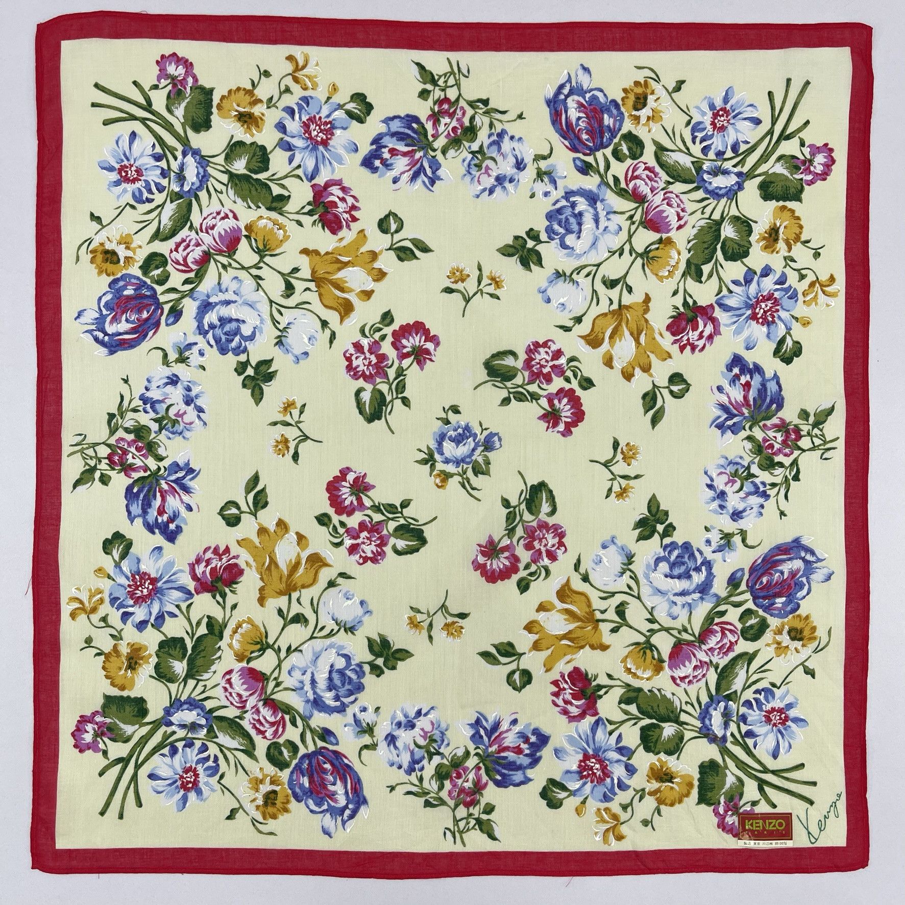 Kenzo × Vintage Vintage Kenzo Handkerchief / Neckerchief / Bandana - 4144 Size ONE SIZE - 2 Thumbnail