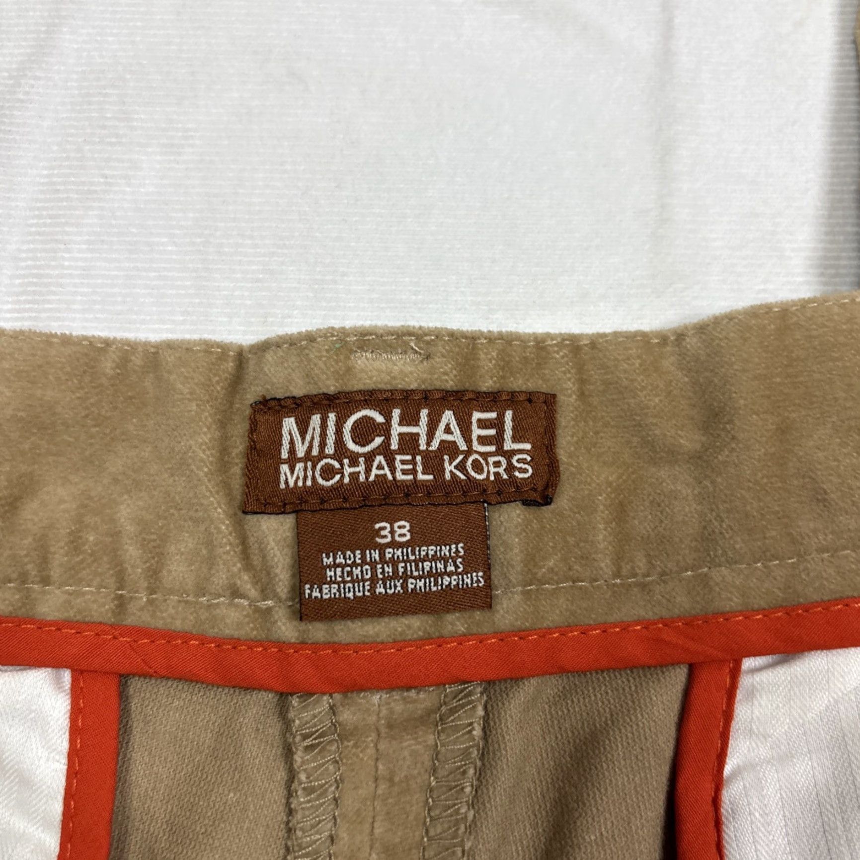 Michael Kors NWT Michael Kors Performance 04 Fall Dress Pants Mens 38 Camel Classic Fit NEW Size US 38 / EU 54 - 5 Thumbnail