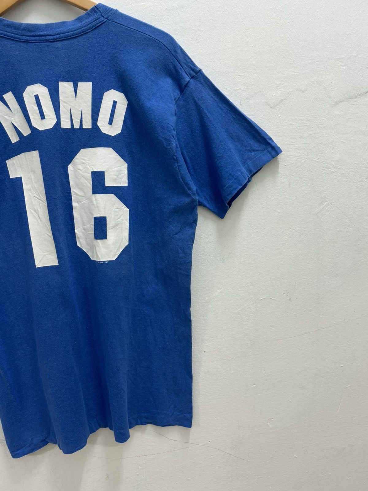 MLB × Starter × Vintage Vintage 1995 LA Dodgers Hideo Nomo Single Stitch Tee Size US M / EU 48-50 / 2 - 12 Thumbnail