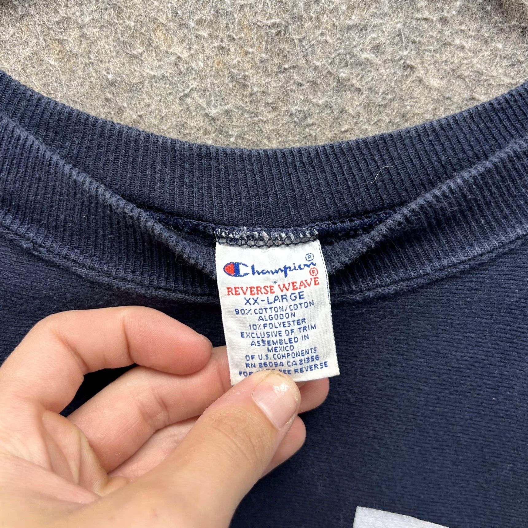 Champion VINTAGE Champion Reverse Weave Sweatshirt Mens 2XL Blue Vail Crewneck Fleece Size US XXL / EU 58 / 5 - 2 Thumbnail