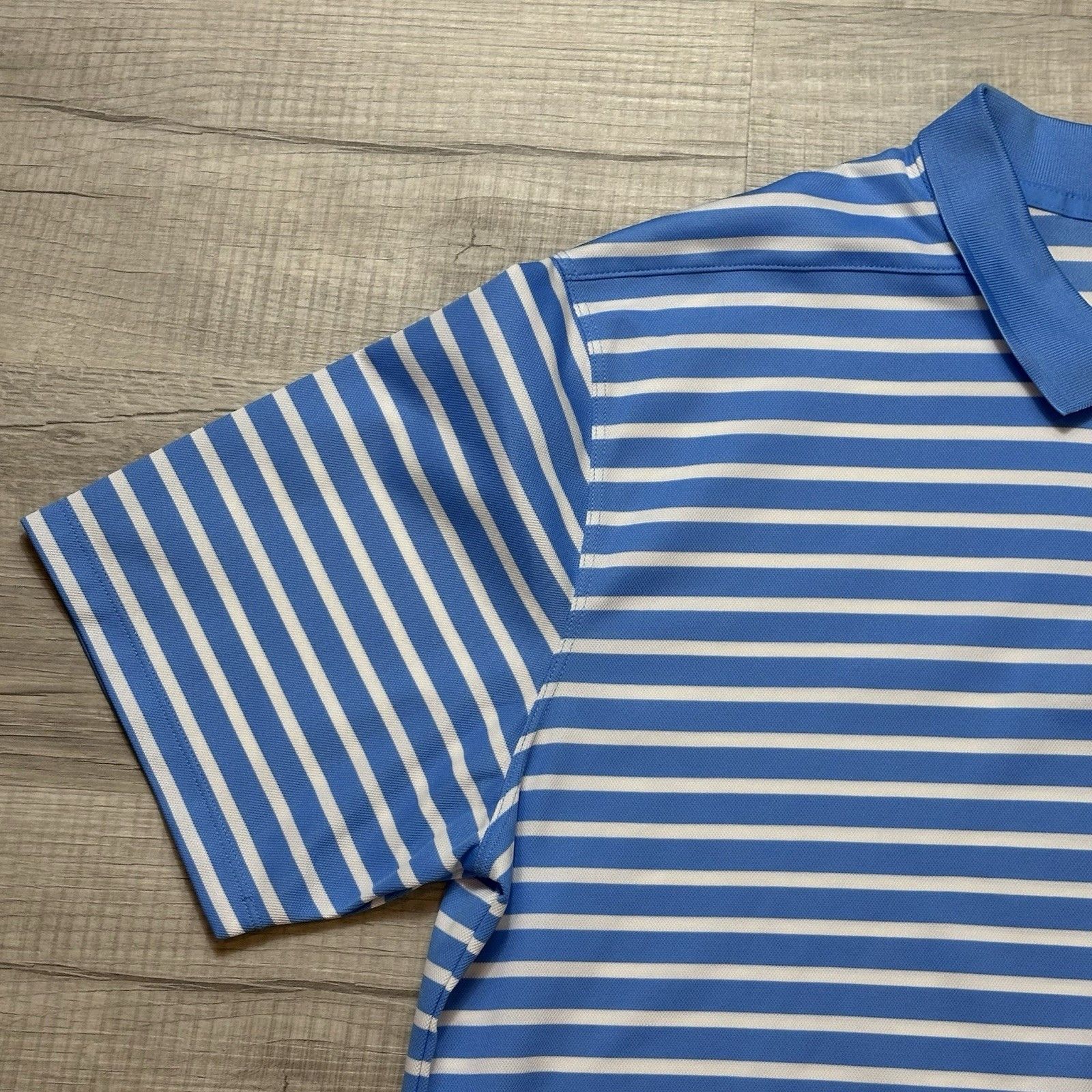 Nike Nike Men's Dri-fit Striped Golf Polo University Blue Size XL Size US XL / EU 56 / 4 - 6 Thumbnail