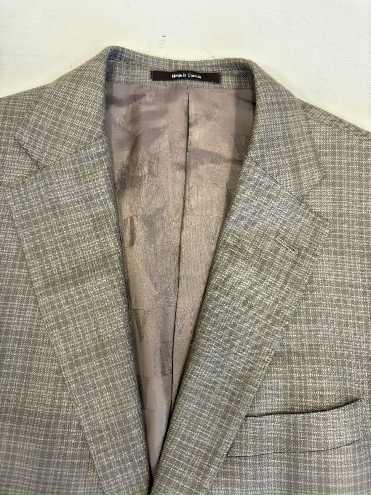 Versace Versace Collection Vintage Check Bamboo Blazer 40R Size 40R - 2 Thumbnail