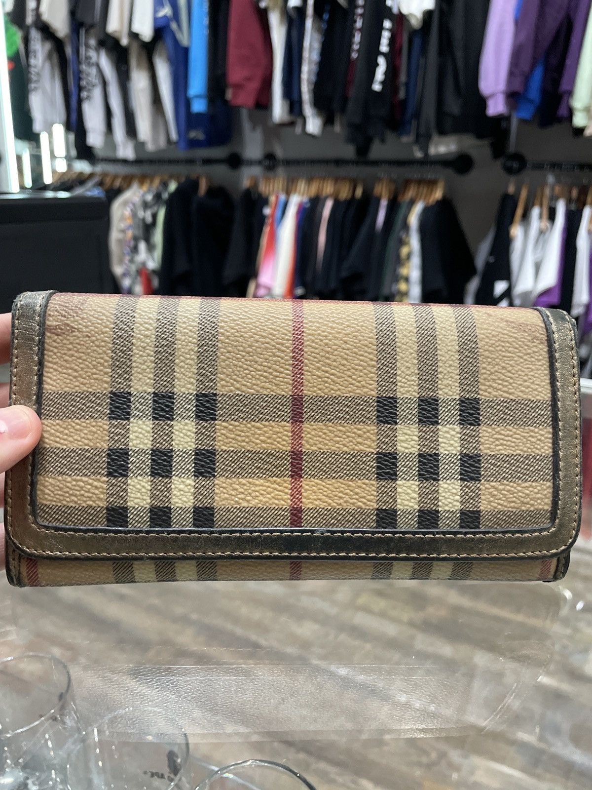 Burberry Burberry Nova Check Canvas Long Wallet Size ONE SIZE - 2 Thumbnail
