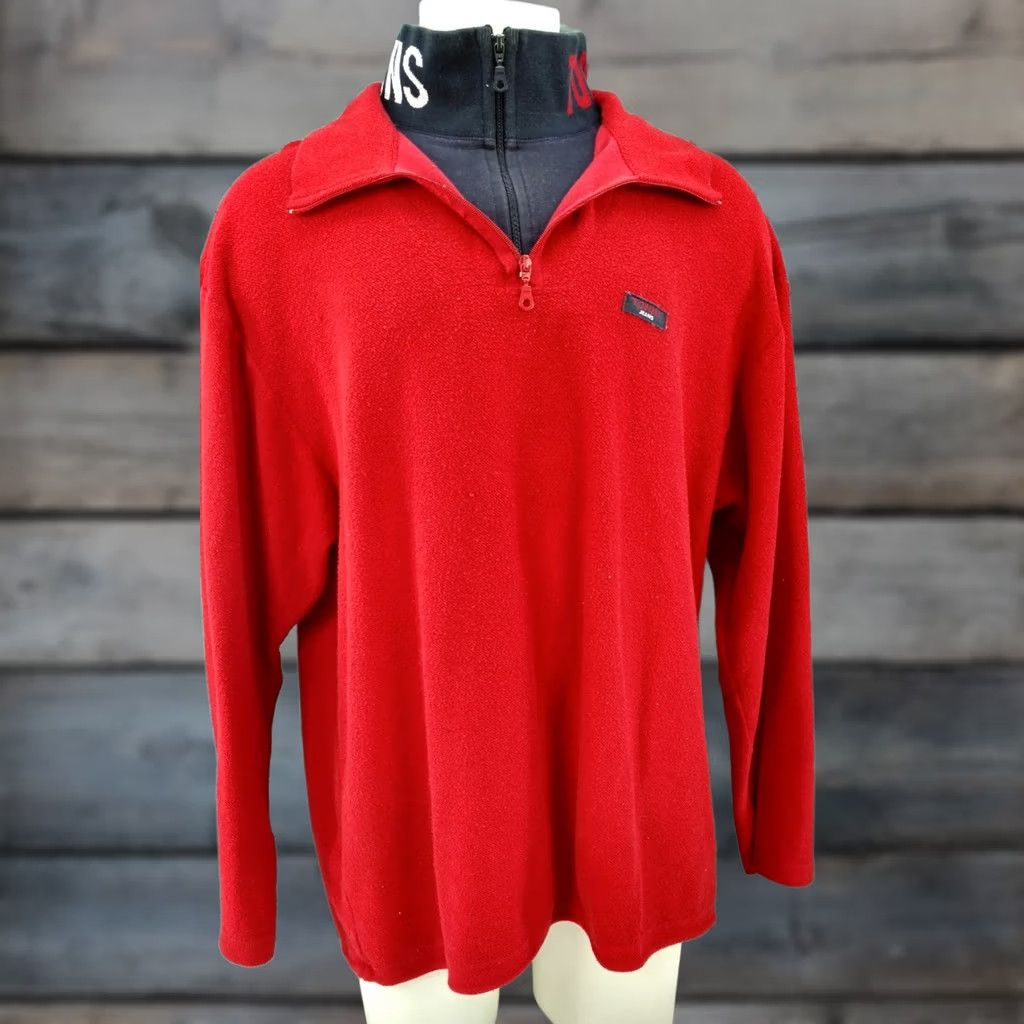 Tommy Hilfiger VTG Tommy Hilfiger Men's 2XL 1/4 Zip Red Pullover Sweater 100% Cotton 2XL Size XXL Size US XXL / EU 58 / 5 - 1 Thumbnail