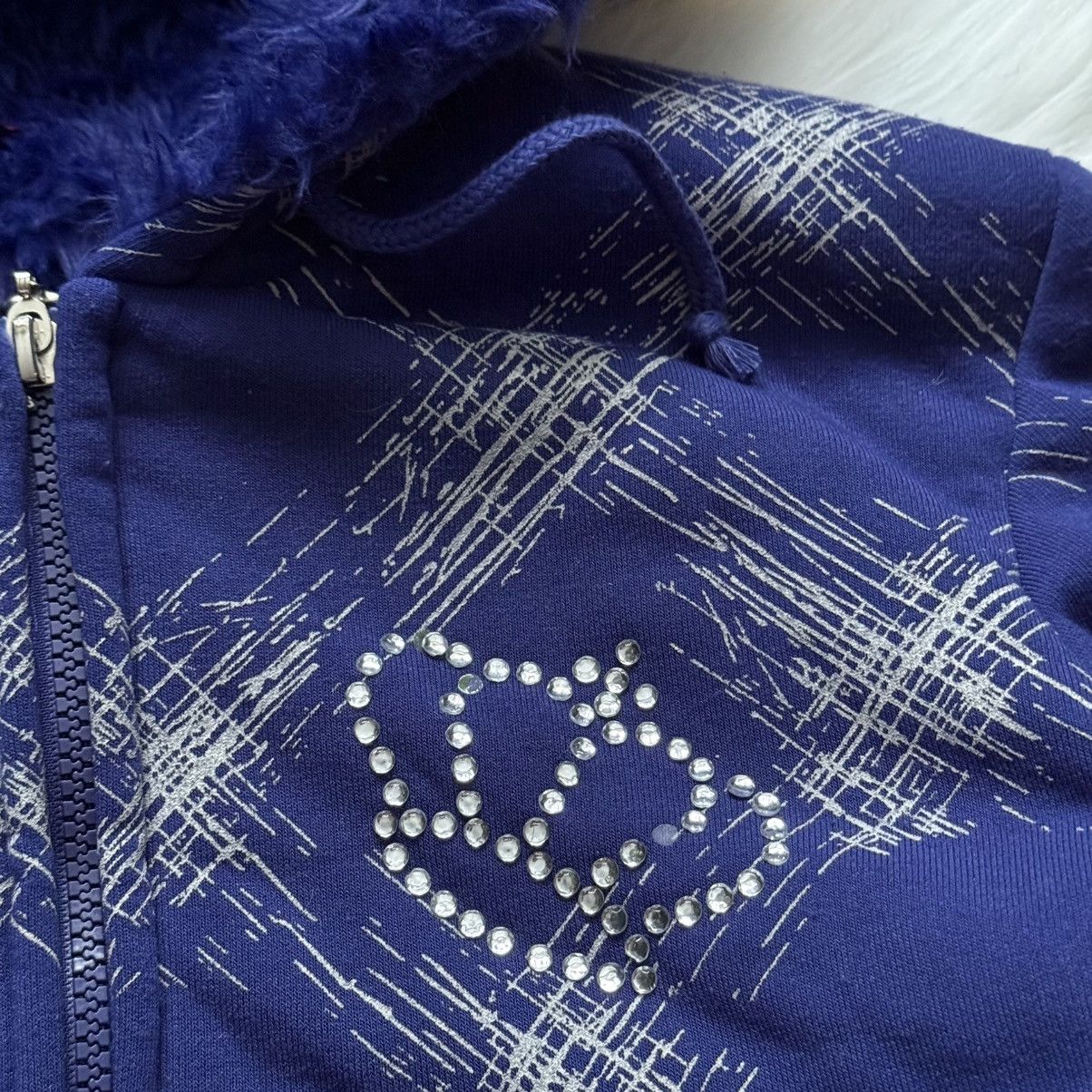 Hysteric Glamour 📌Vintage Lau Ra If 6 Was 9 vibe Fur Bomber Zip Hoodie Jacket Size XL / US 12-14 / IT 48-50 - 9 Thumbnail