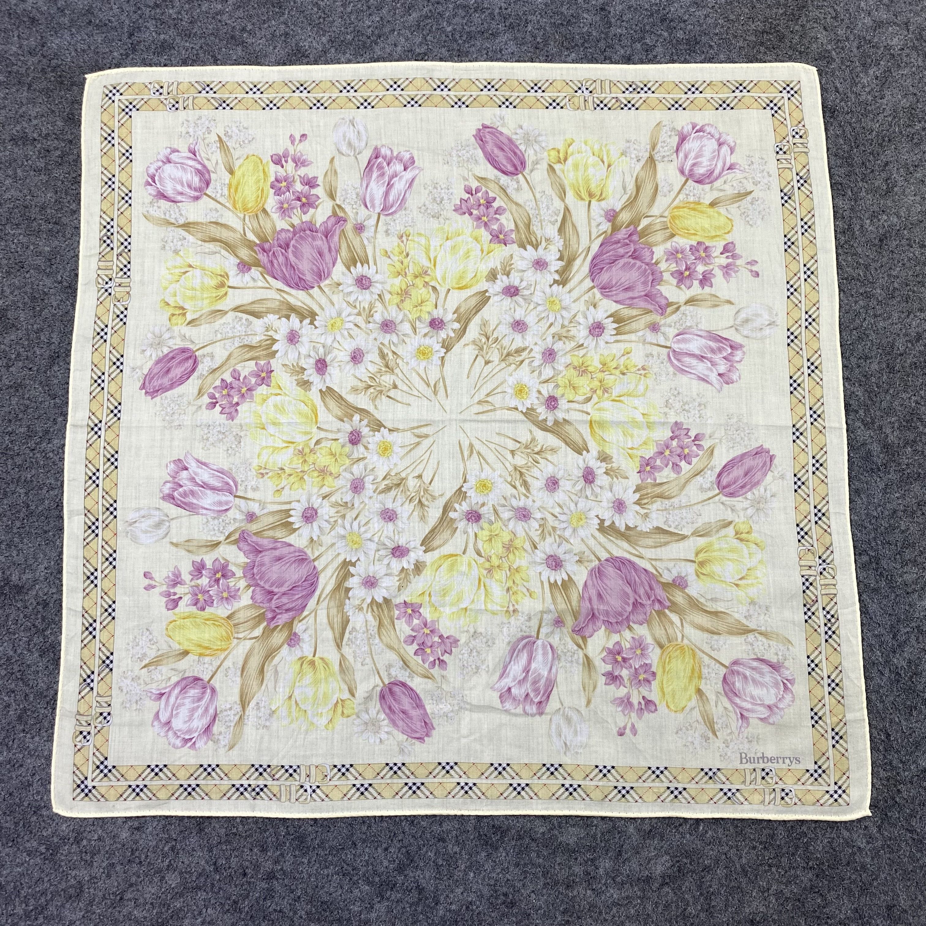 Burberry Vintage Burberry Handkerchief / Bandana / Neckerchief-B2312 Size ONE SIZE - 3 Thumbnail