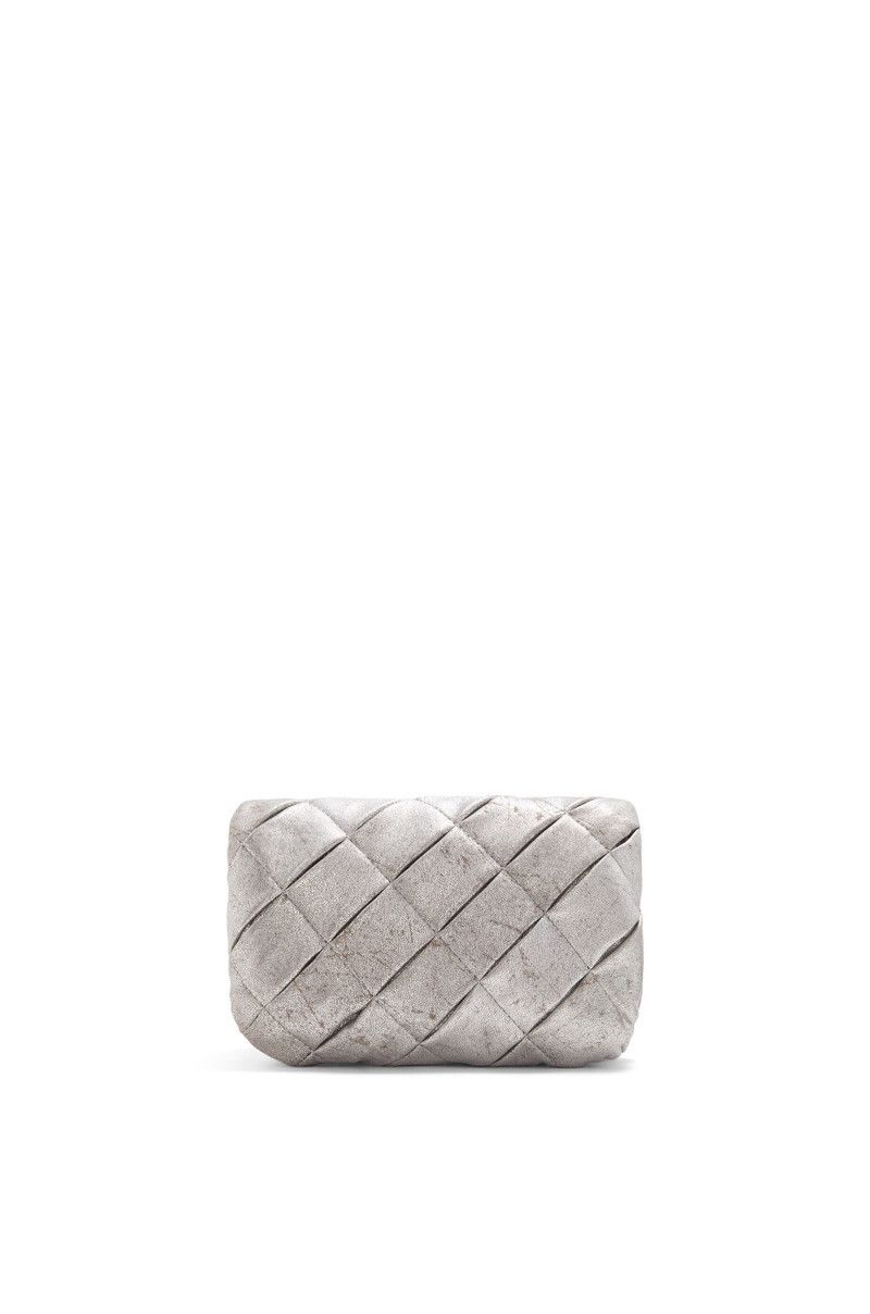 Loewe o1in1g0426 Size: OS/ Goya Mini Puffer Bag in Silver Size ONE SIZE - 4 Thumbnail