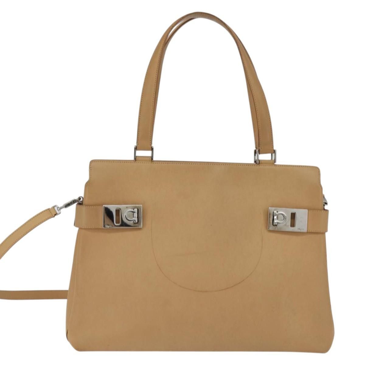 Salvatore Ferragamo Salvatore Ferragamo Gancini Tote Leather Size ONE SIZE - 1 Thumbnail