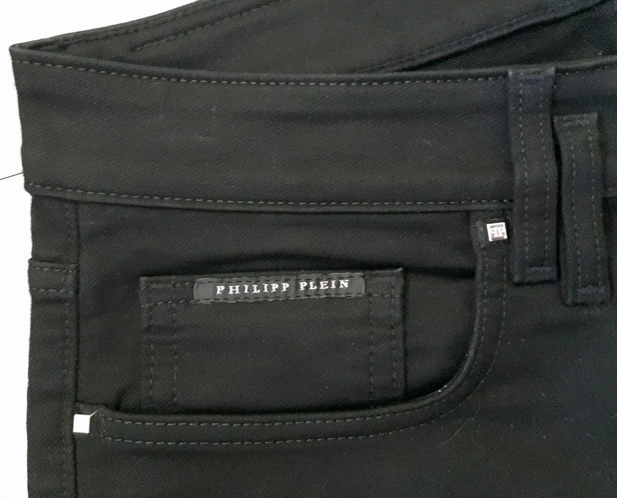 Philipp Plein Philipp Plein Jeans Mens Black Skinny Stretch Denim Pants Size US 32 / EU 48 - 7 Thumbnail