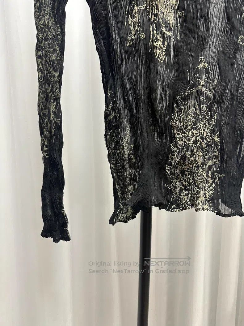 Issey Miyake Issey Miyake Ruffled floral top Size L / US 10 / IT 46 - 3 Thumbnail