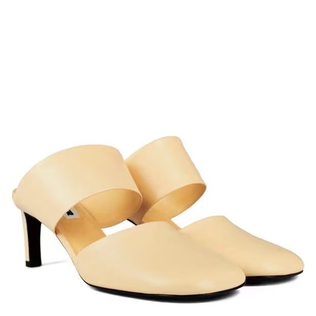 Jil Sander o1g2r1mq1024 Heeled Mules in Beige Size US 9 / IT 39 - 3 Thumbnail